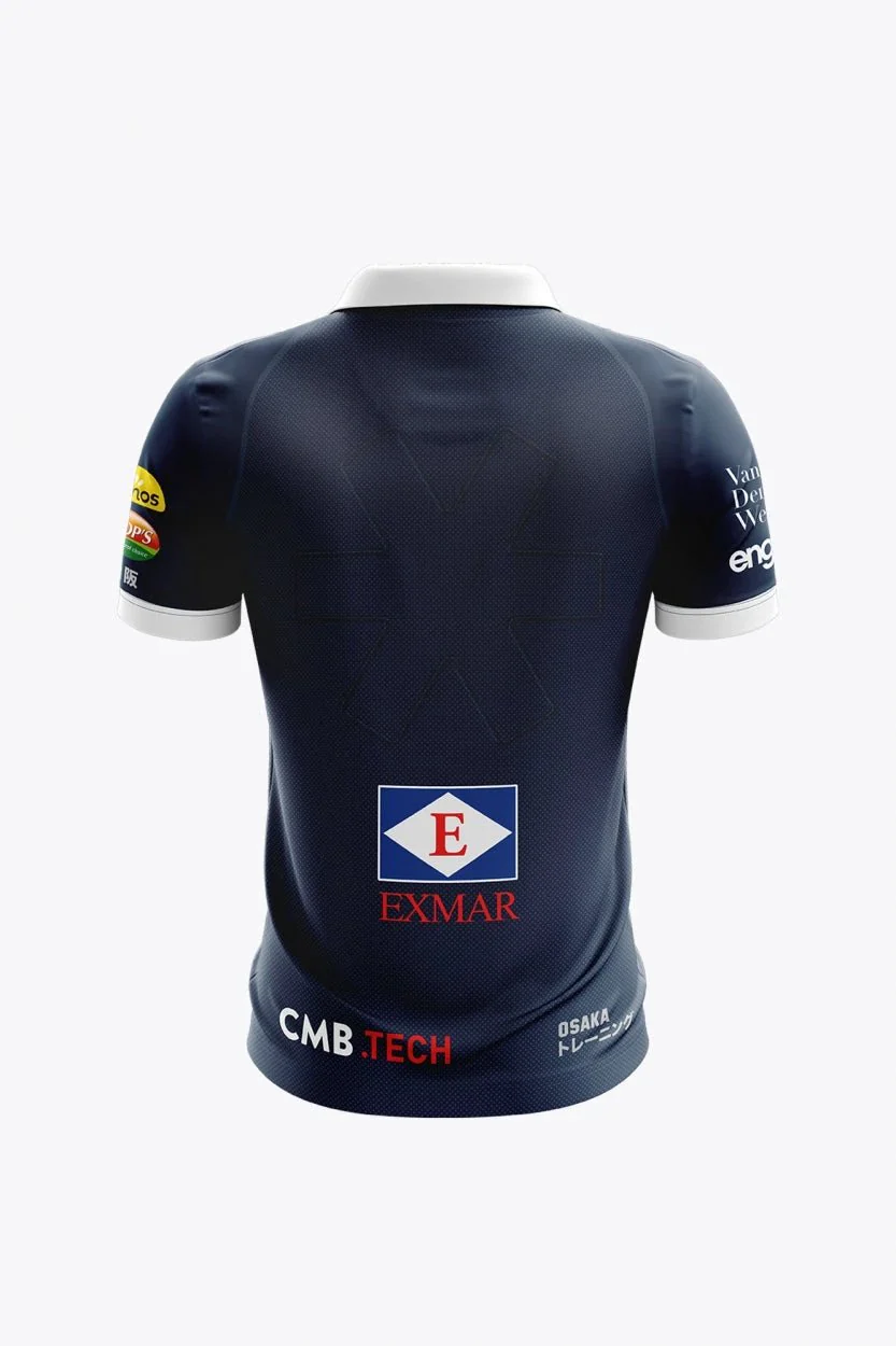 Gantoise Women Polo Jersey - Retro Edition | Navy - Image 2
