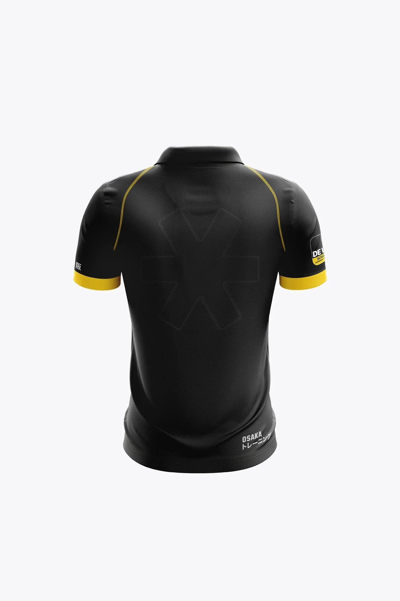 Geel-Zwart Kids Polo Jersey - Black - Image 2