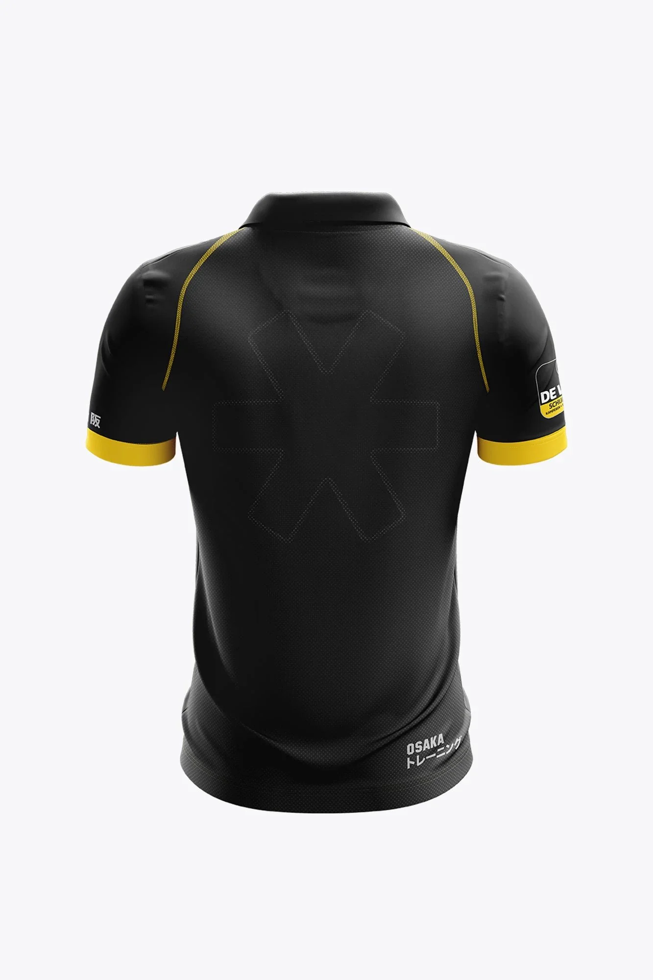 Geel-Zwart Women Polo Jersey - Black - Image 2