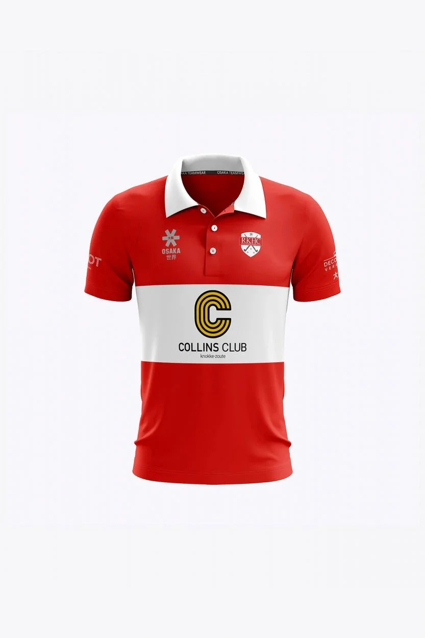 HC Knokke Kids Polo Jersey Home - Retro Edition | Red