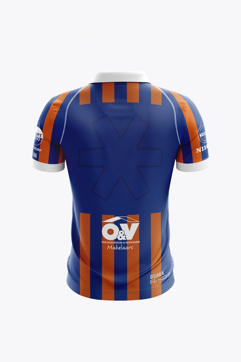 HC Ypenburg Men Polo Jersey | Blue-Orange - Image 2