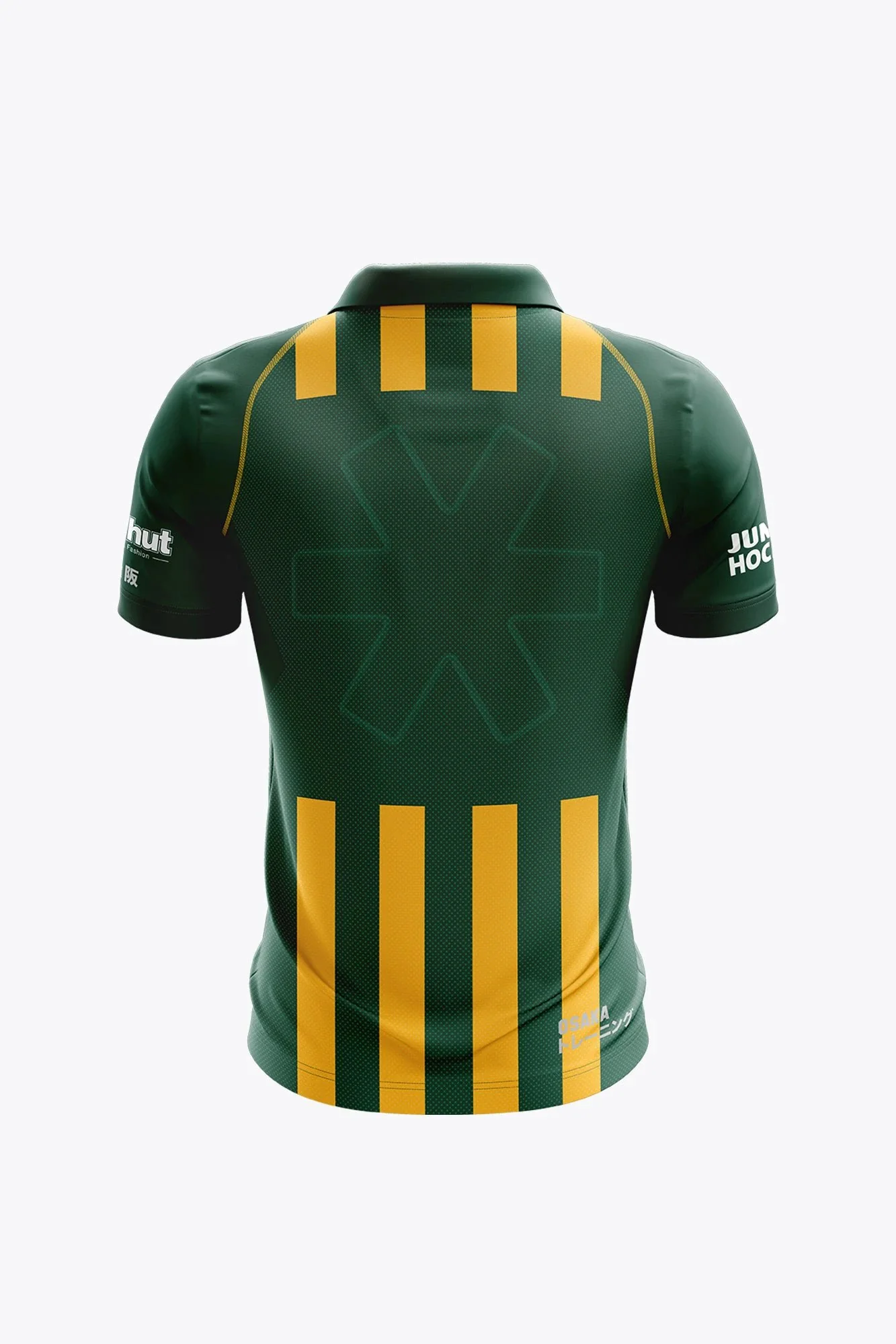 HDM Women Polo Jersey - Green / Yellow - Image 2