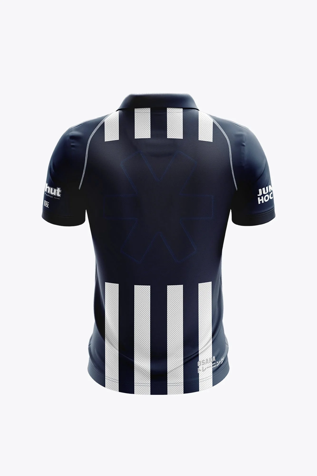 HDM Women Polo Jersey - Navy / White - Image 2