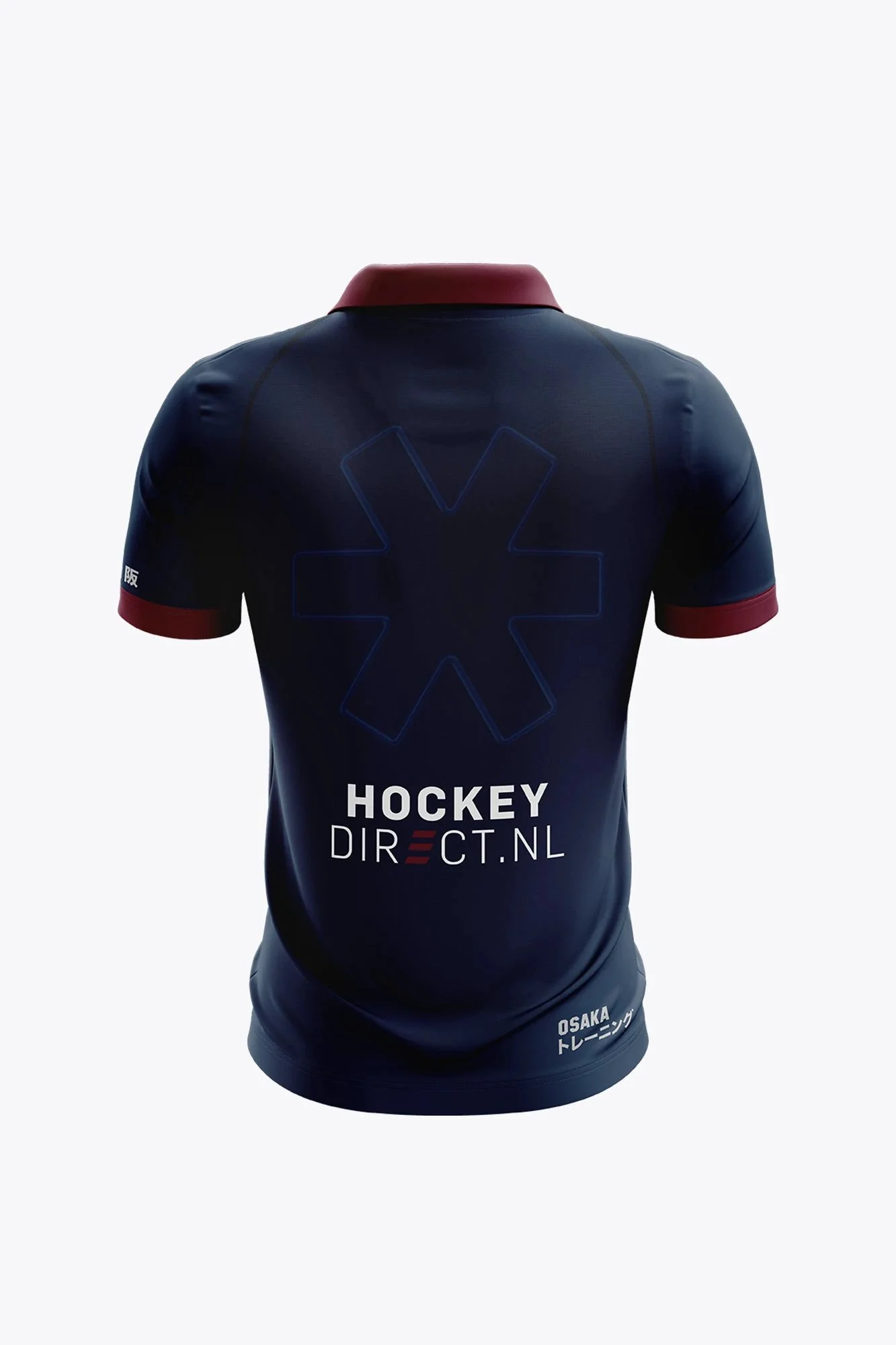 Hermes Men Polo Jersey - Navy/Burgundy - Image 2