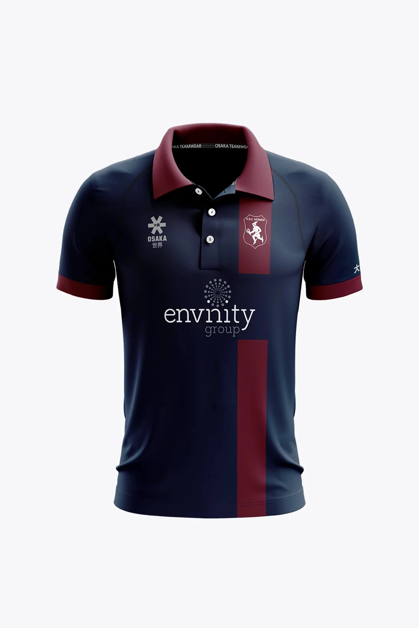 Hermes Women Polo Jersey - Navy/Burgundy