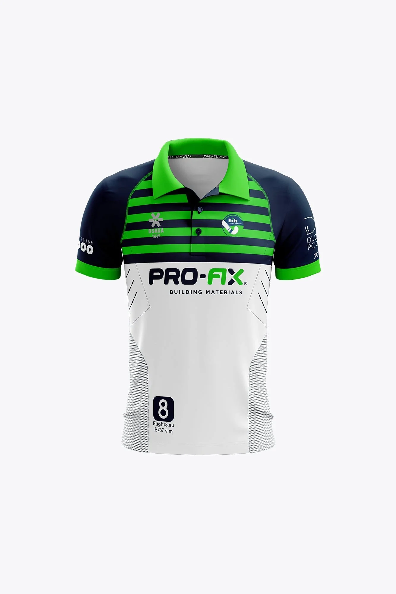 Hoegaarden Kids Polo Jersey - Navy/Green/White