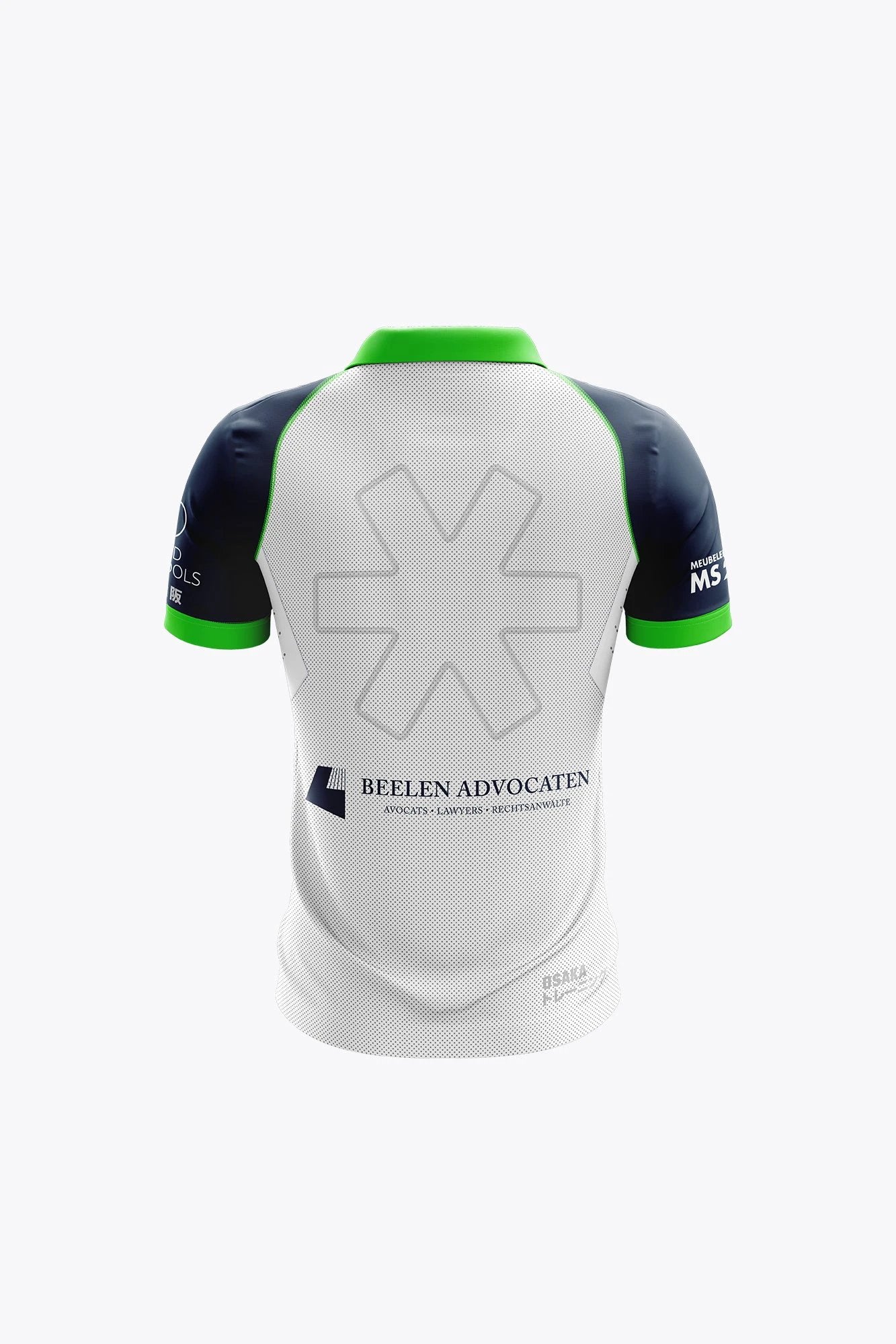 Hoegaarden Kids Polo Jersey - Navy/Green/White - Image 2