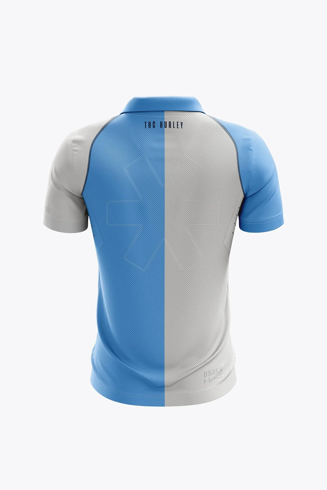Hurley Men Polo Jersey - Sky Blue / Grey - Image 2