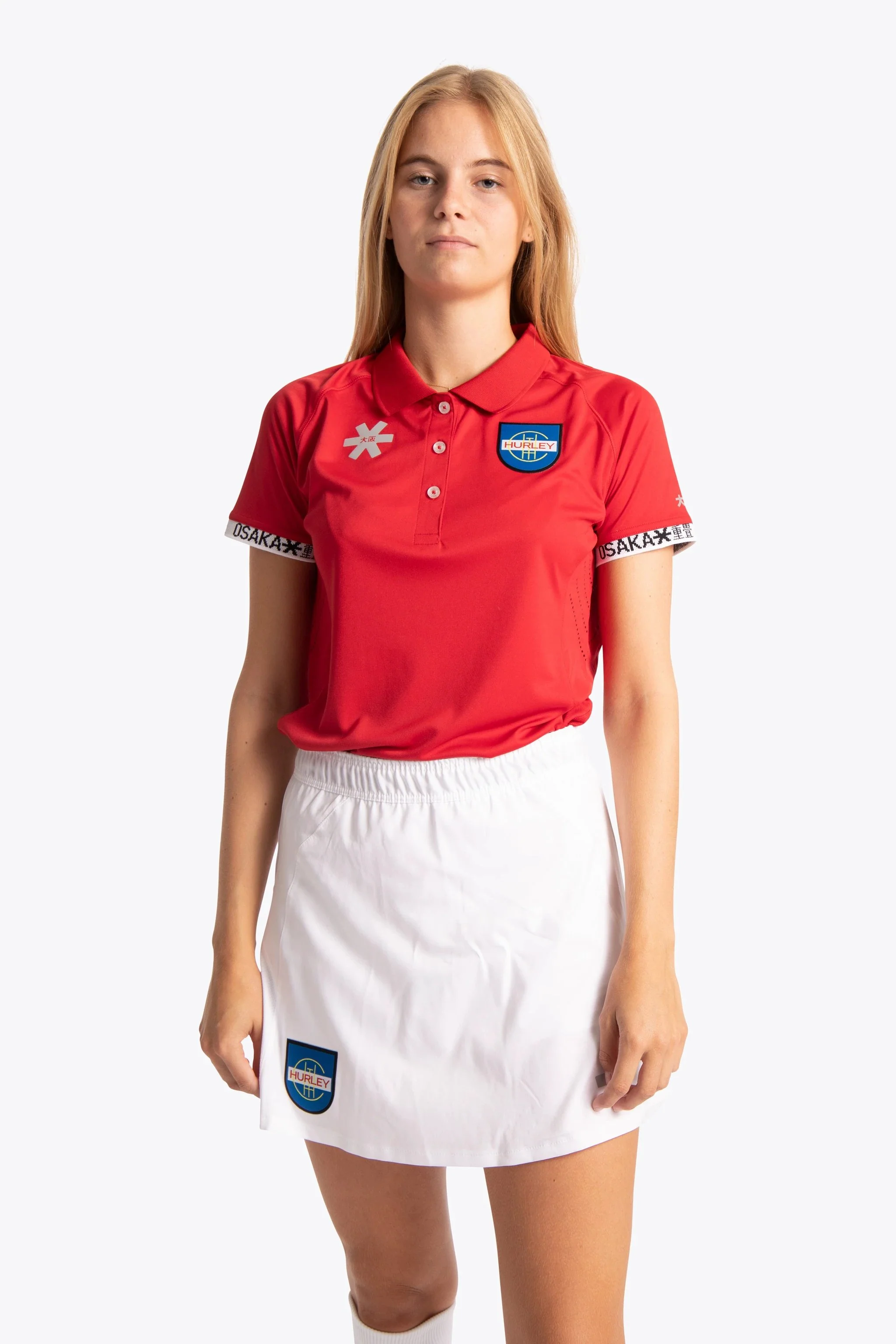 Hurley Women Polo Jersey - Red - Image 3