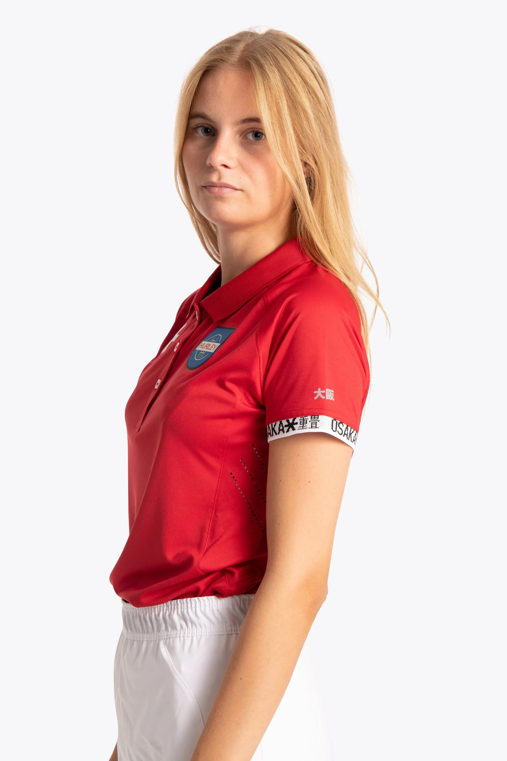 Hurley Women Polo Jersey - Red - Image 7