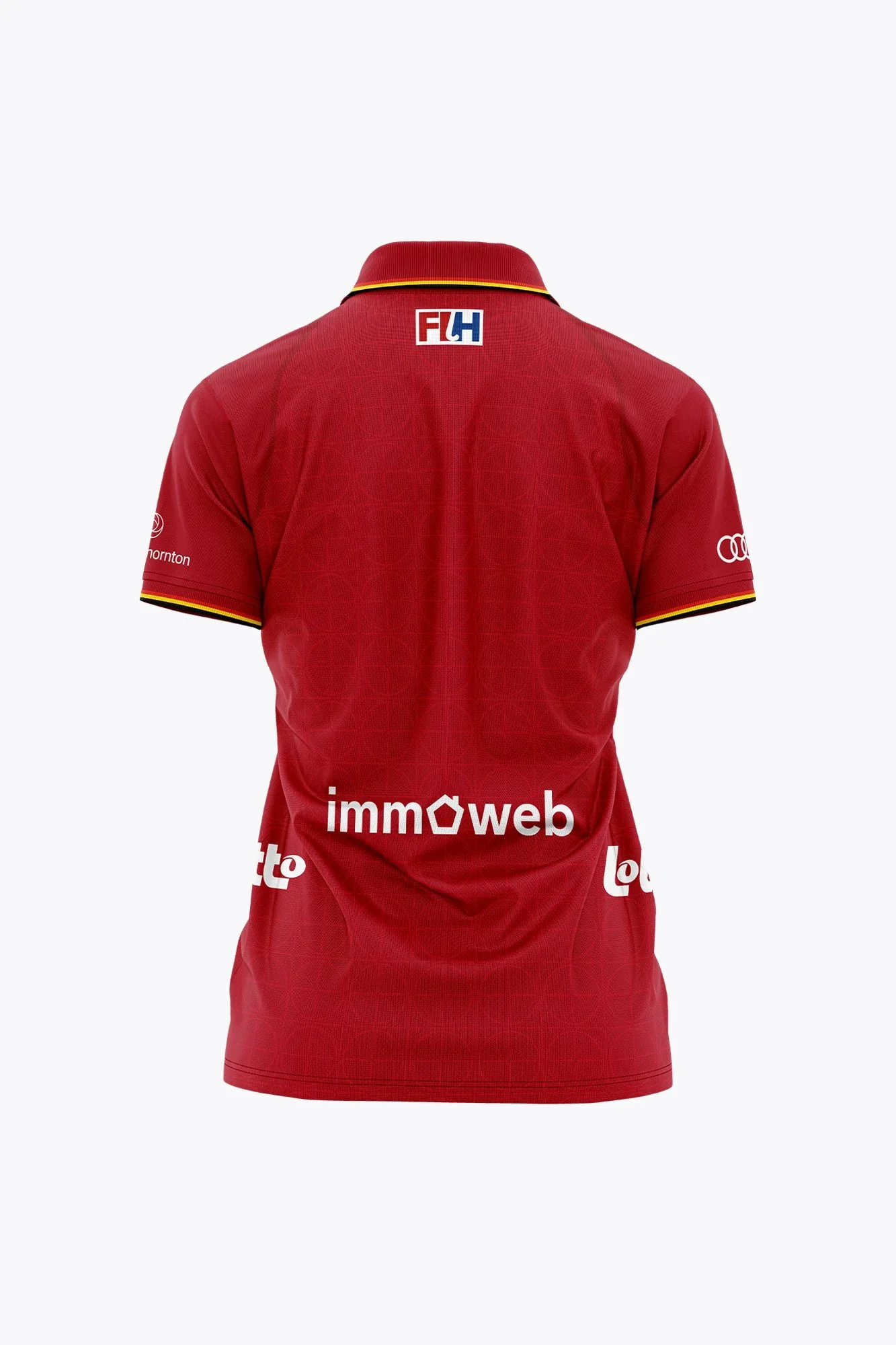 Official Belgium Women Polo Jersey | Red - Image 2