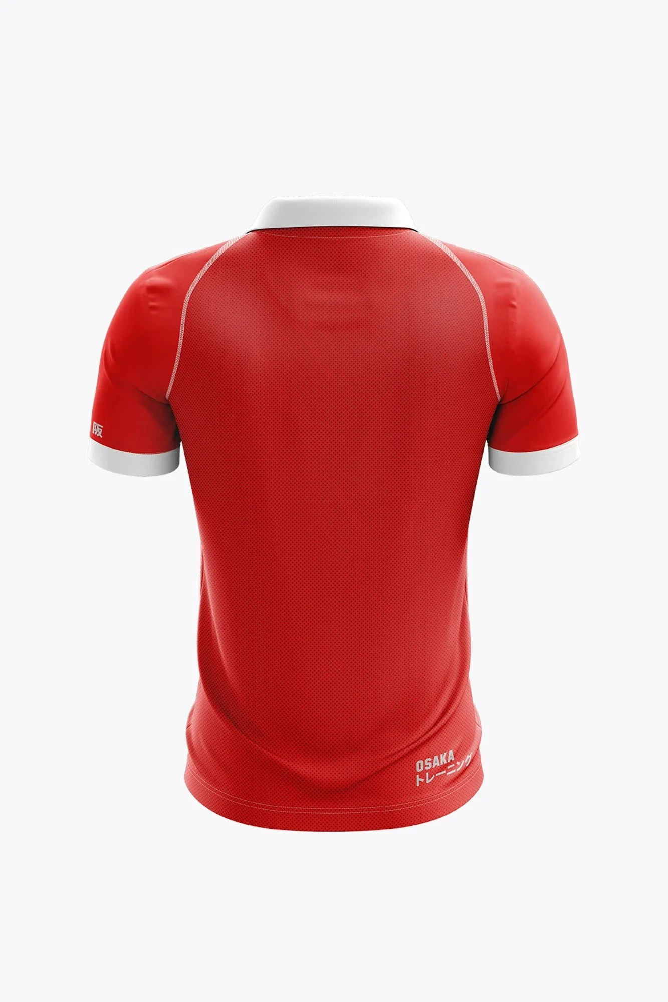 Linkebeek Men Polo Jersey | White-Red - Image 2