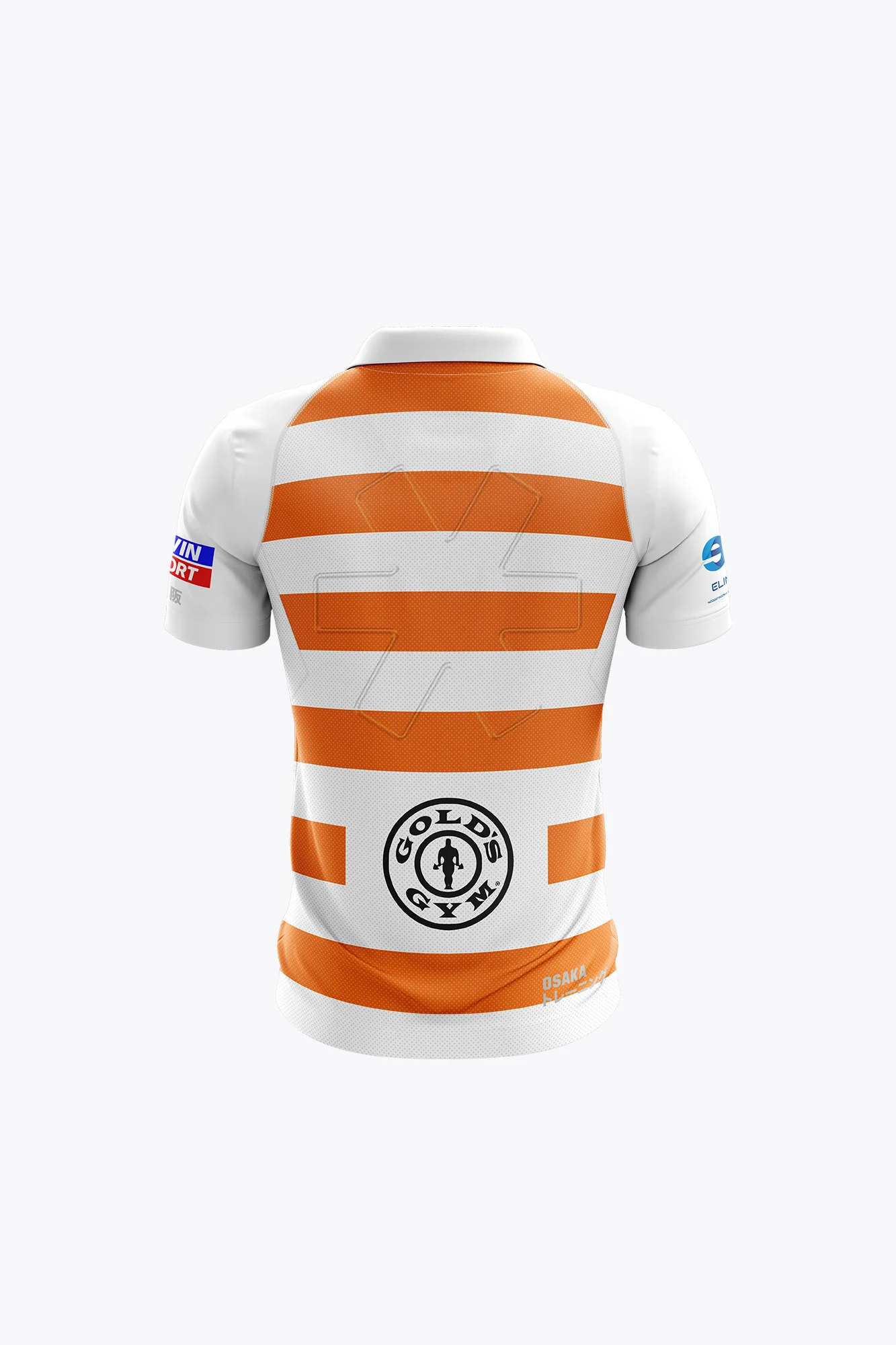 MHCN Kids Polo Jersey - White-Orange - Image 2