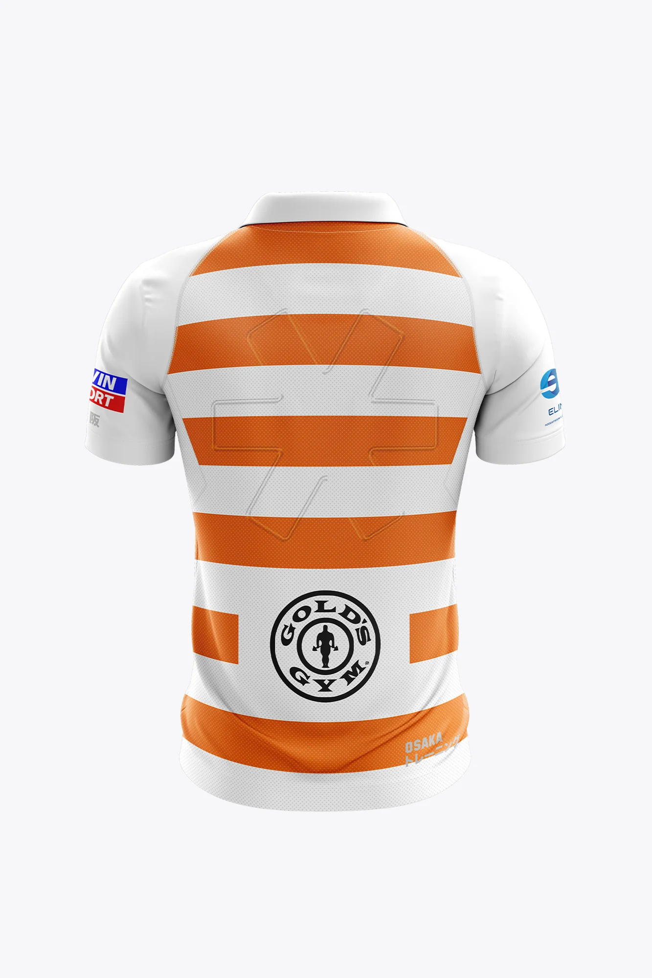 MHCN Women Polo Jersey - White-Orange - Image 2