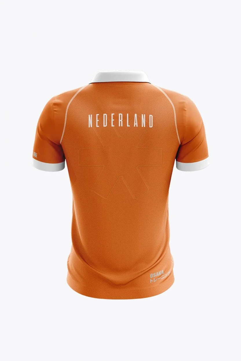 NHM Men Polo Jersey | Orange - Image 2