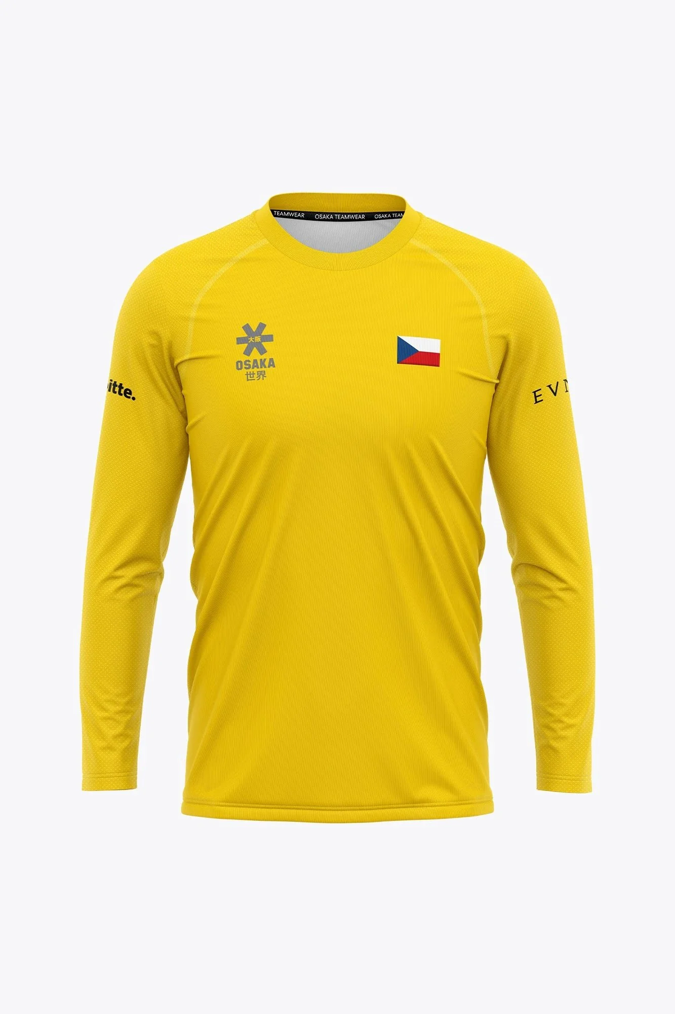 Official Czech Republic Goal Keeper Tee Long Sleeve | Yellow