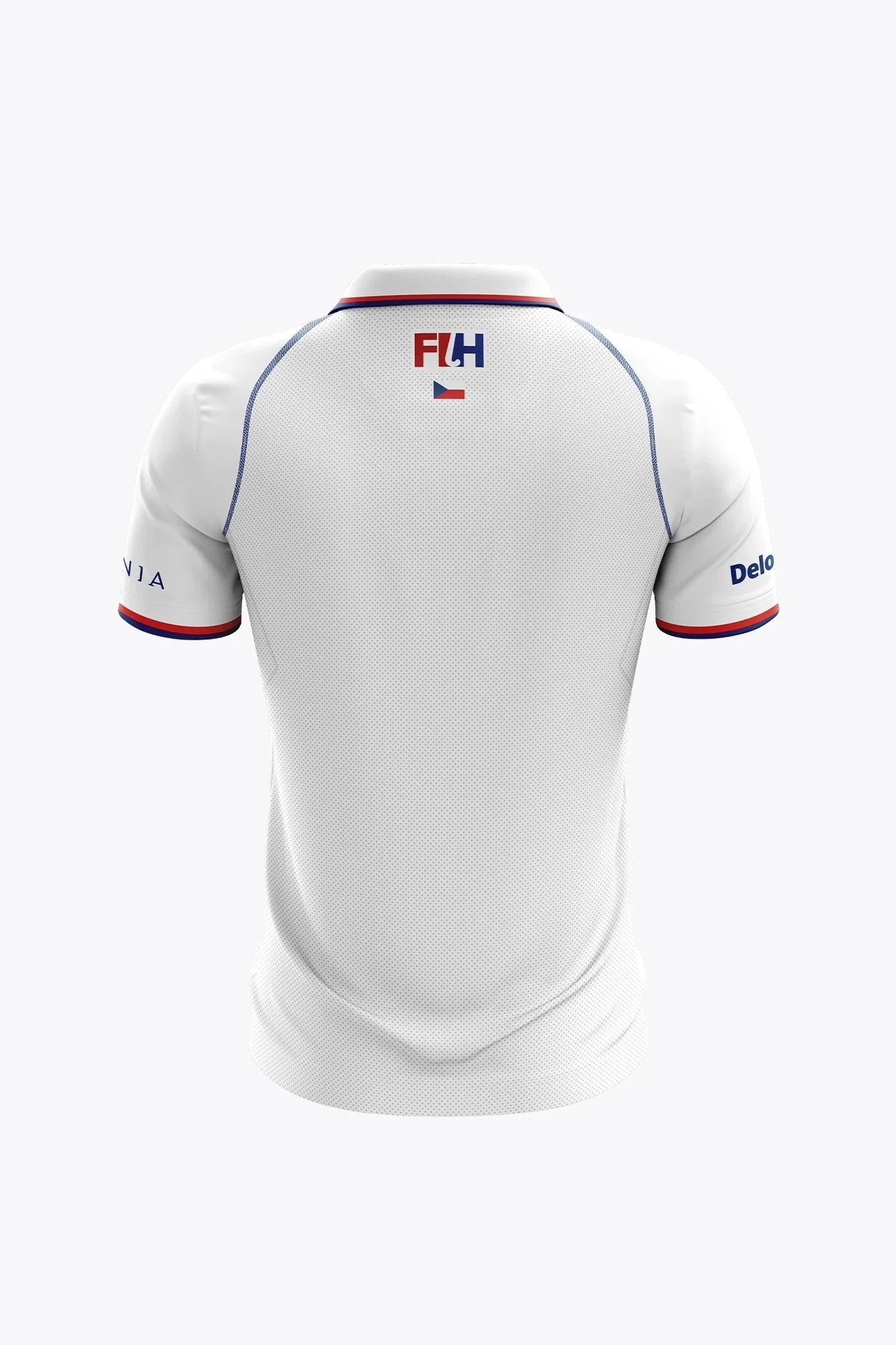 Official Czech Republic Women Polo Jersey | White - Image 2
