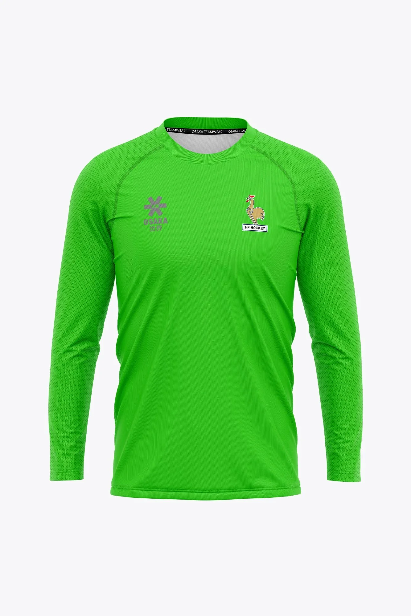 Official France Goal Keeper Tee Long Sleeves | Fluo Green