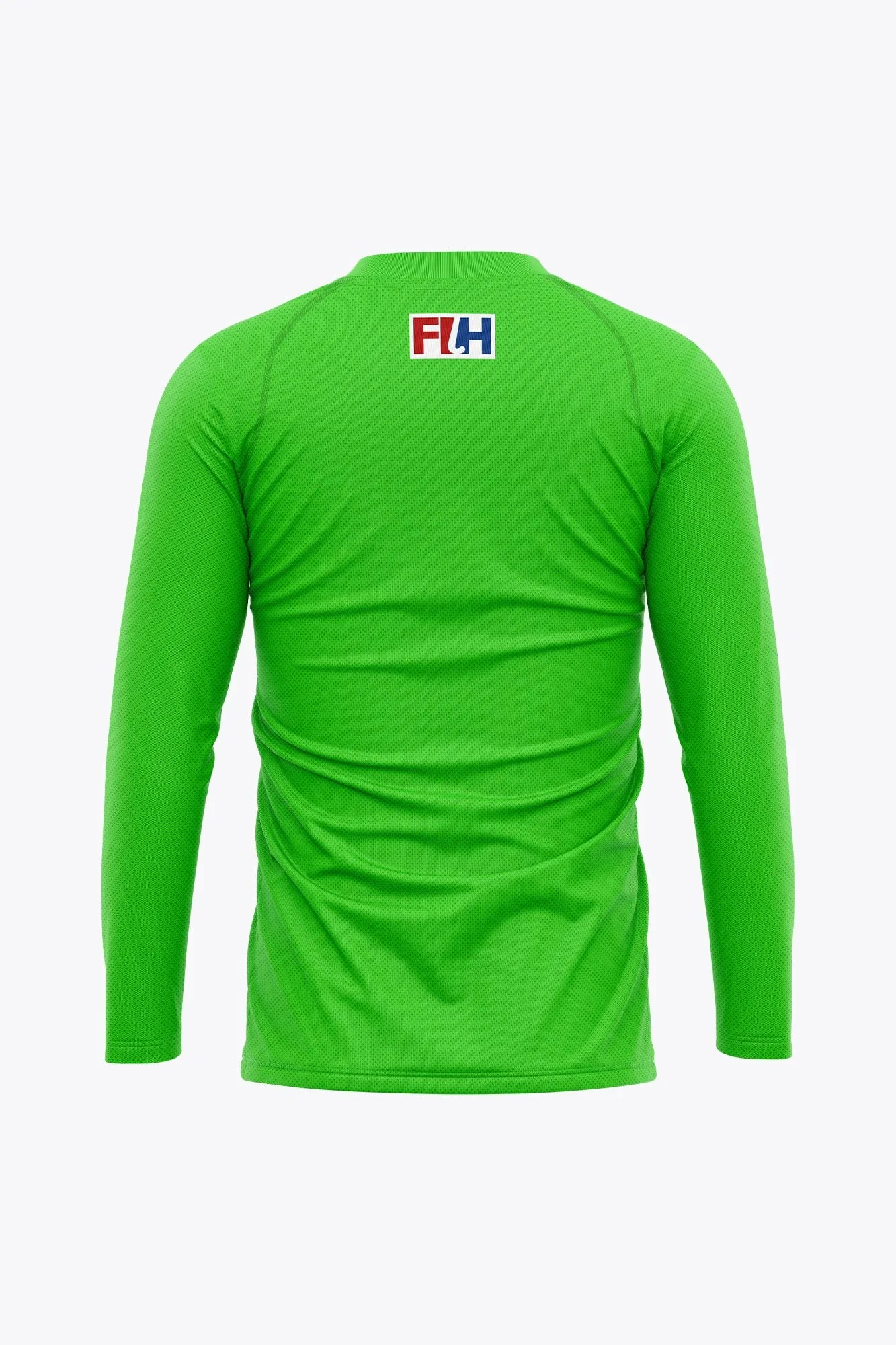 Official France Goal Keeper Tee Long Sleeves | Fluo Green - Image 2