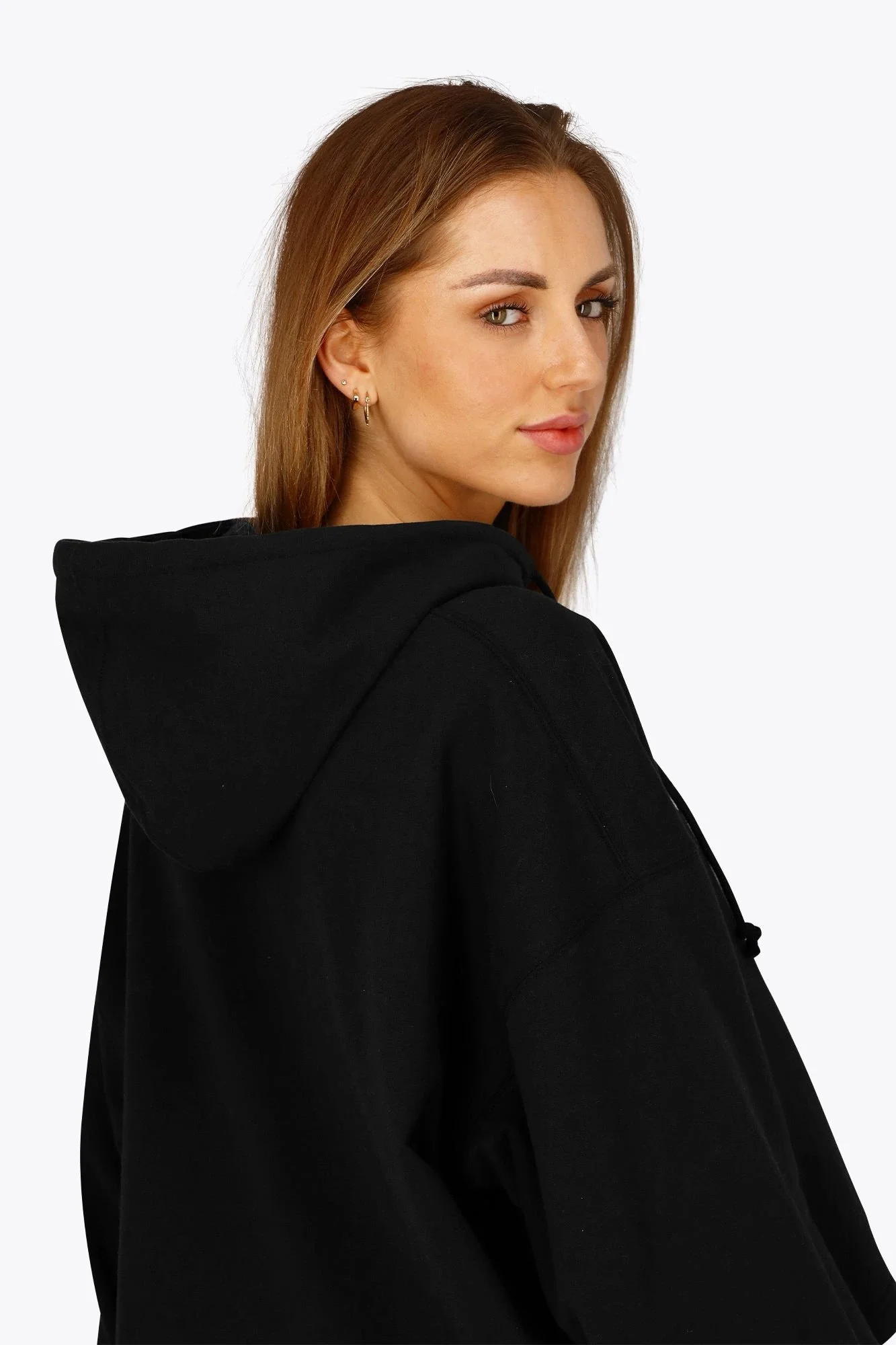Osaka Women Cropped Hoodie | Black - Image 6