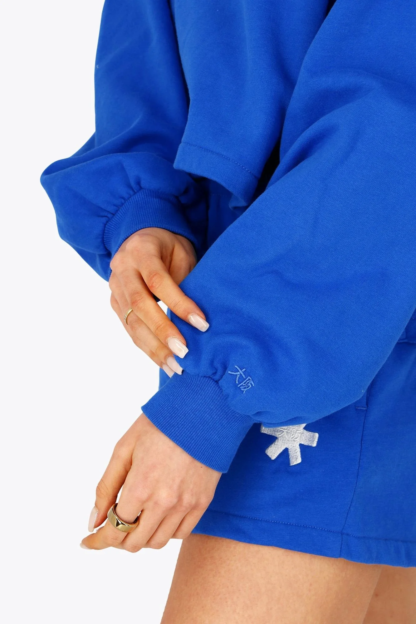 Osaka Women Cropped Hoodie | Princess Blue - Image 11