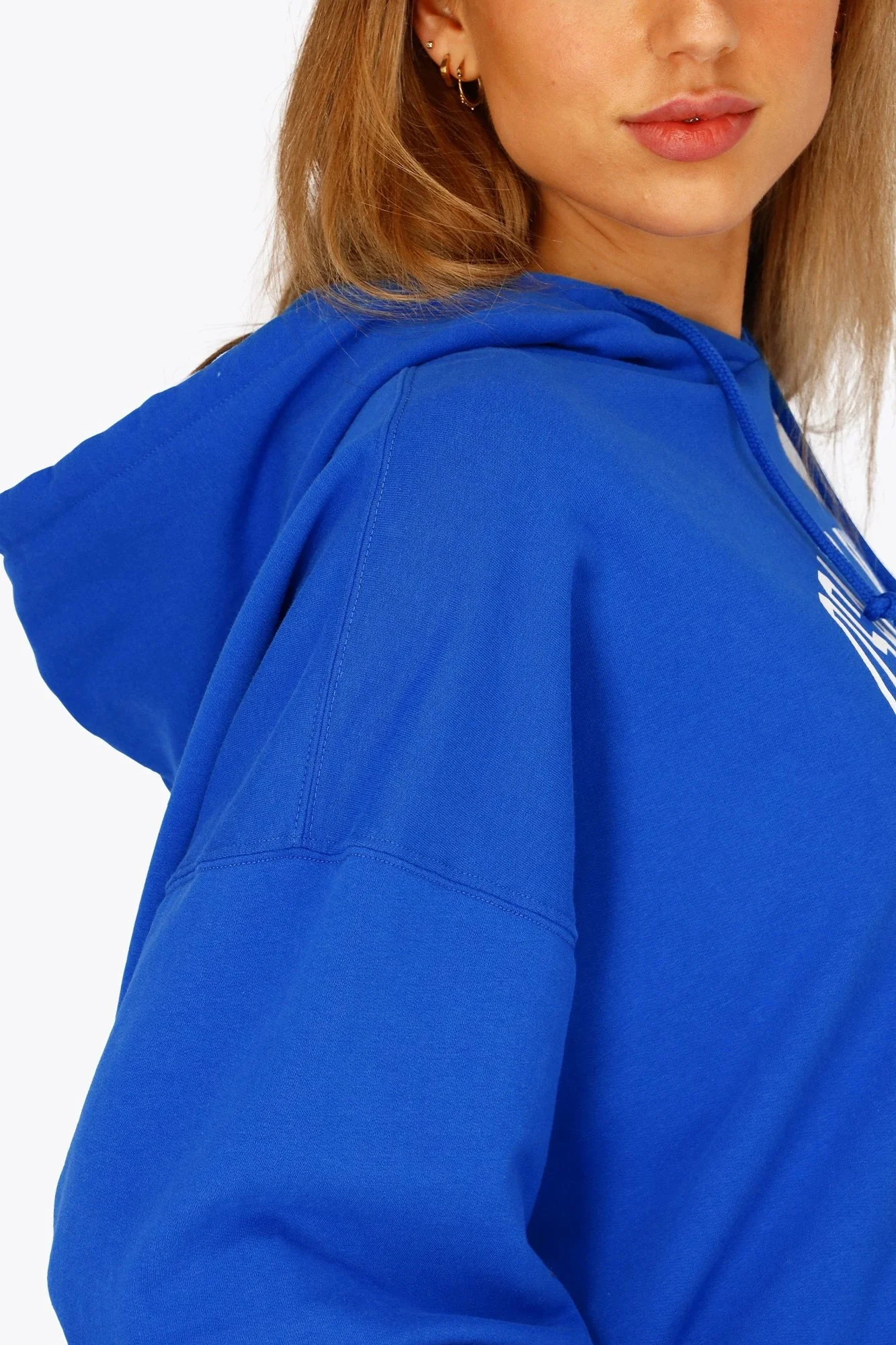 Osaka Women Cropped Hoodie | Princess Blue - Image 14