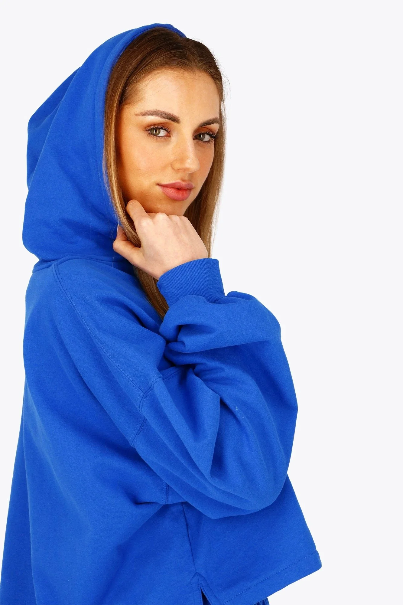 Osaka Women Cropped Hoodie | Princess Blue - Image 8