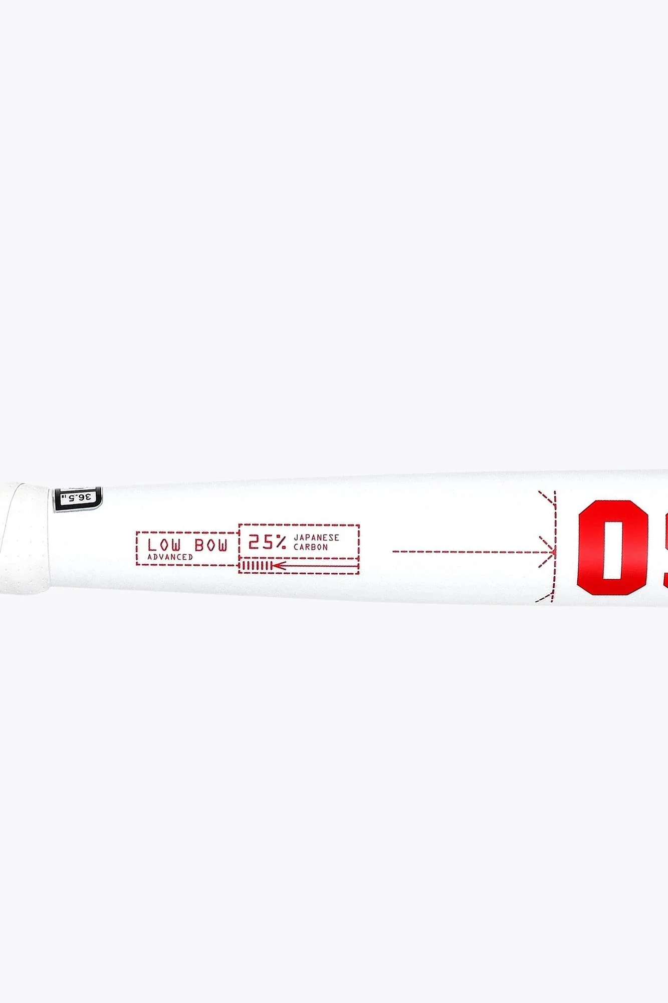 Osaka Field Hockey Stick Low Bow Advanced 25 | Pompeian Red - Image 8