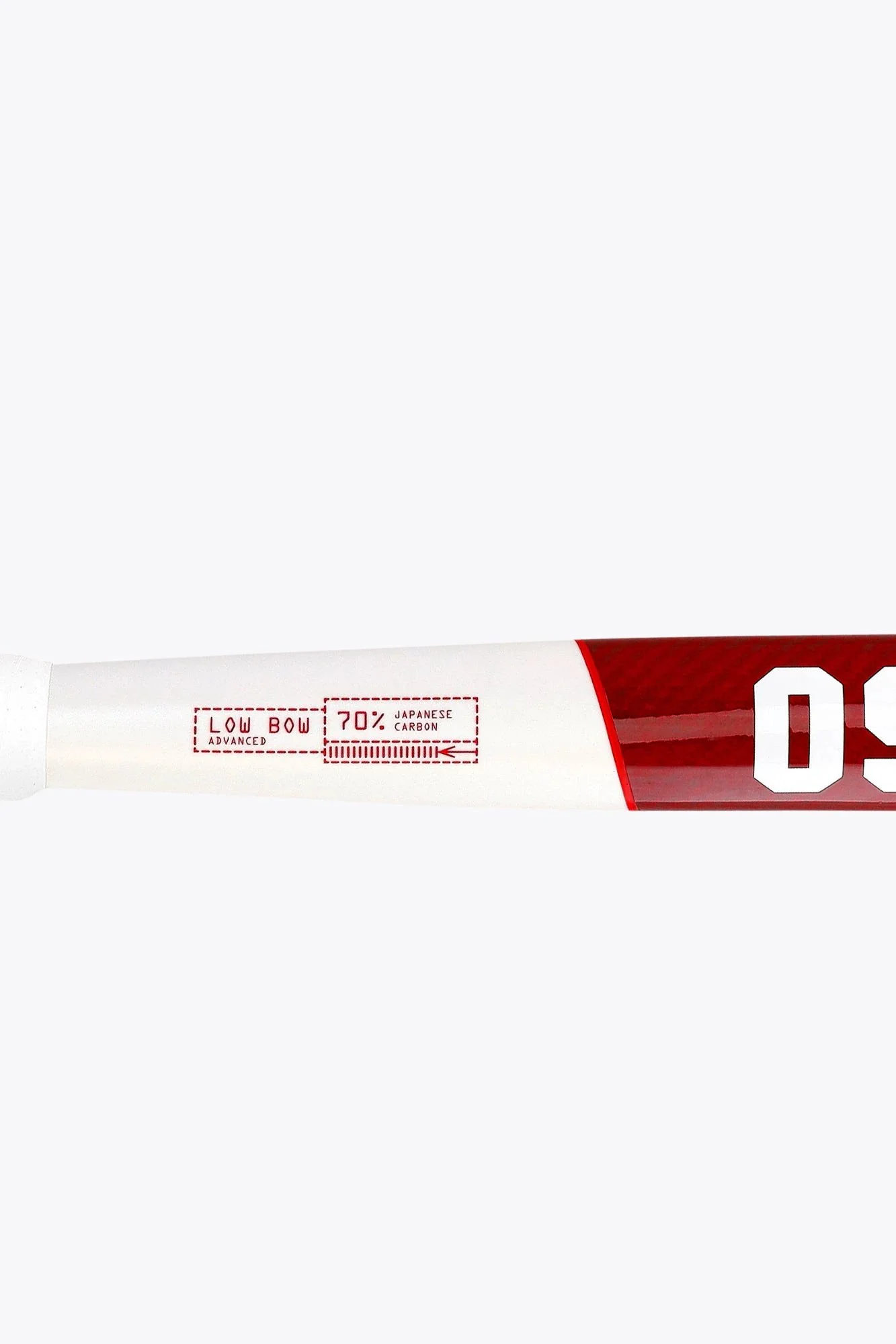Osaka Field Hockey Stick Low Bow Advanced 70 | Pompeian Red - Image 8