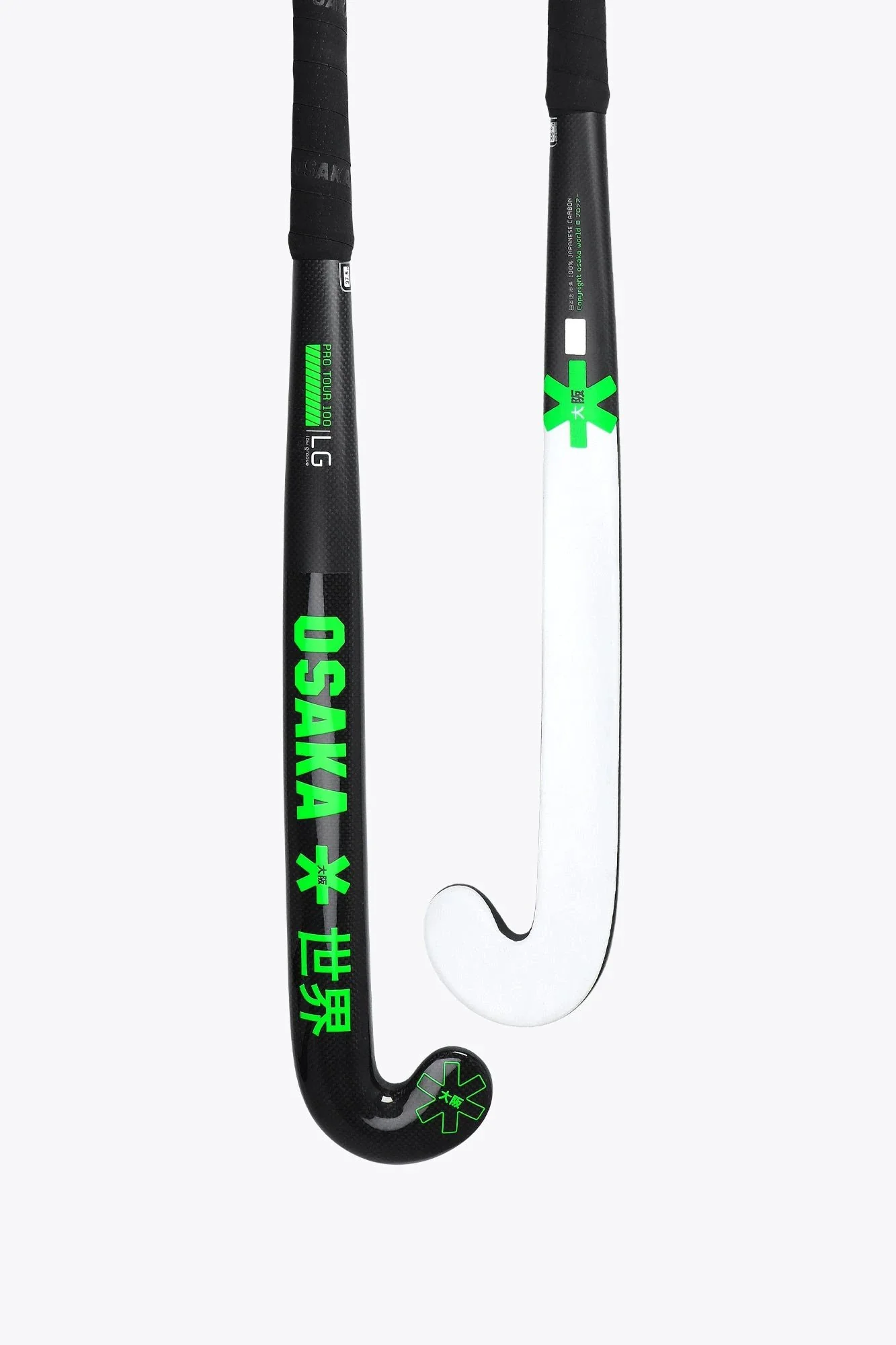 Osaka Field Hockey Stick Pro Tour 100 - Low Groove- LTD Edition White | Iconic Black