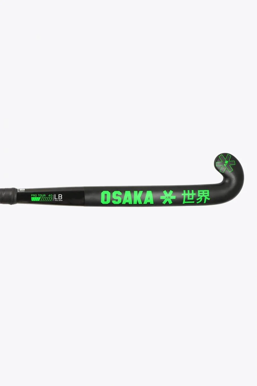 Osaka Field Hockey Stick Pro Tour 40 - Low Bow | Iconic Black - Image 2