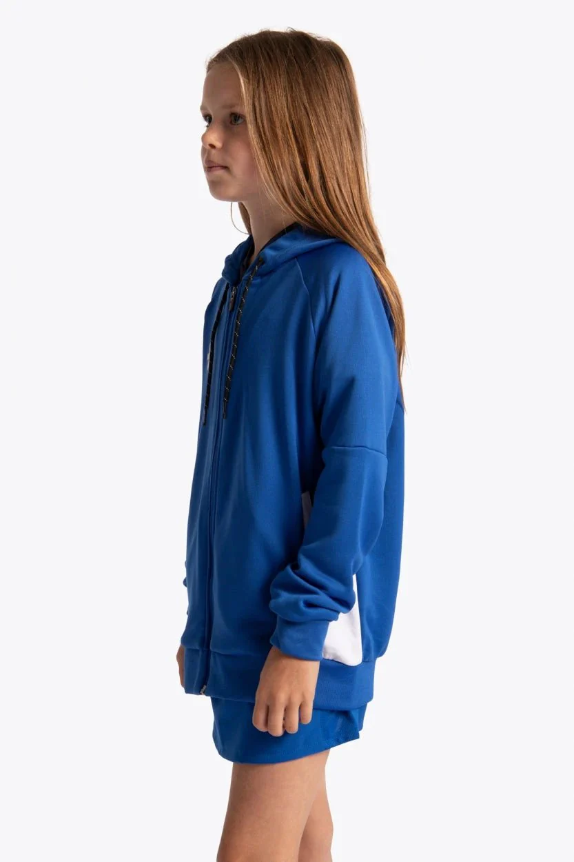 Osaka Kids Training Zip Hoodie | Royal Blue - Image 3