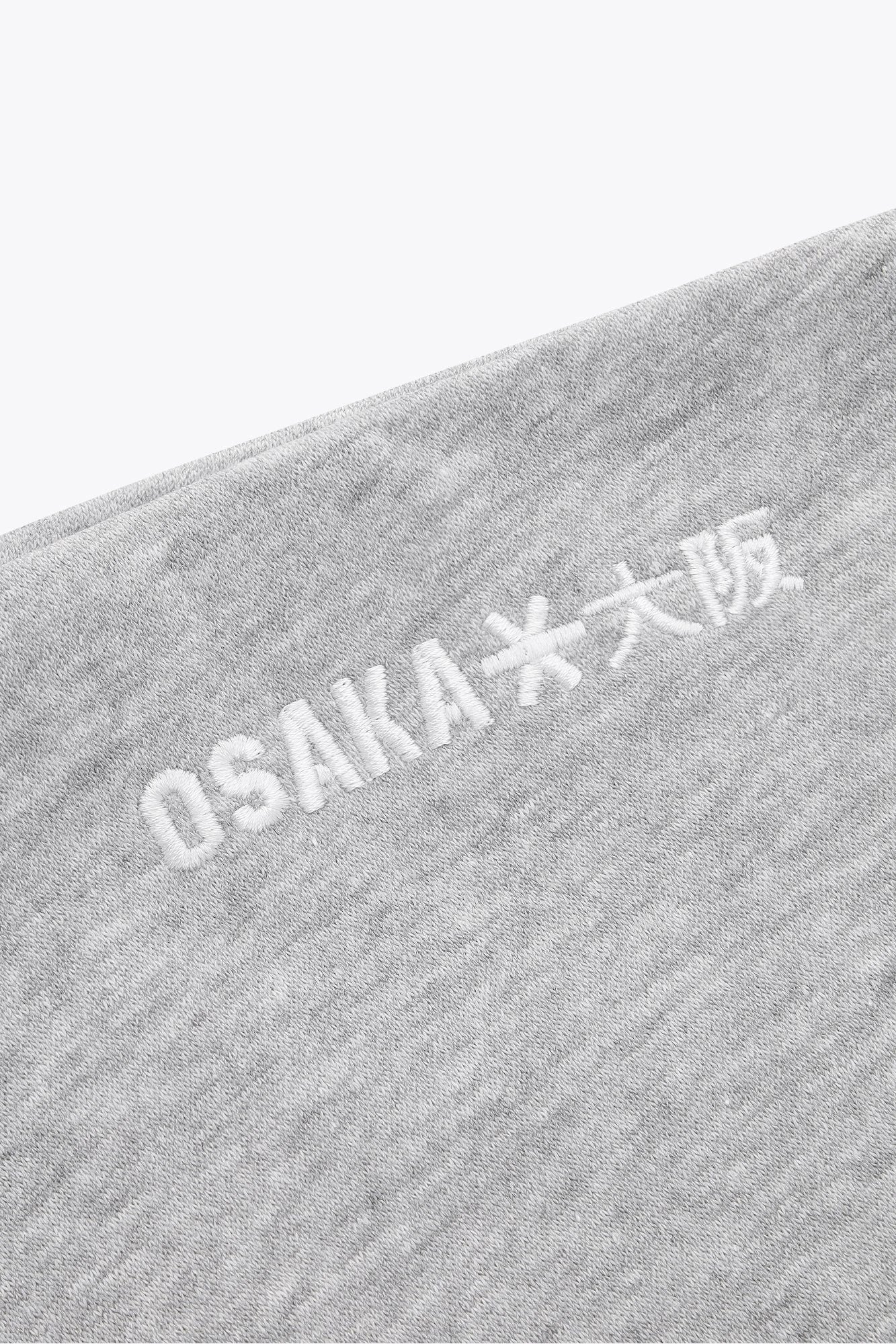 Osaka Men Full Zip Hoodie | Heather Grey - Image 4
