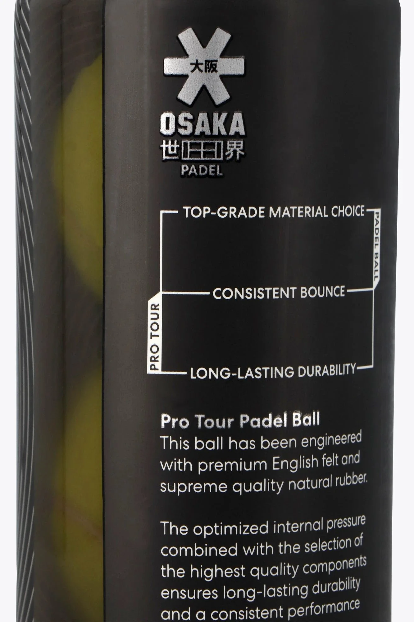 Osaka Pro Tour Padel Ball - 3 Ball Can | No Color - Image 4