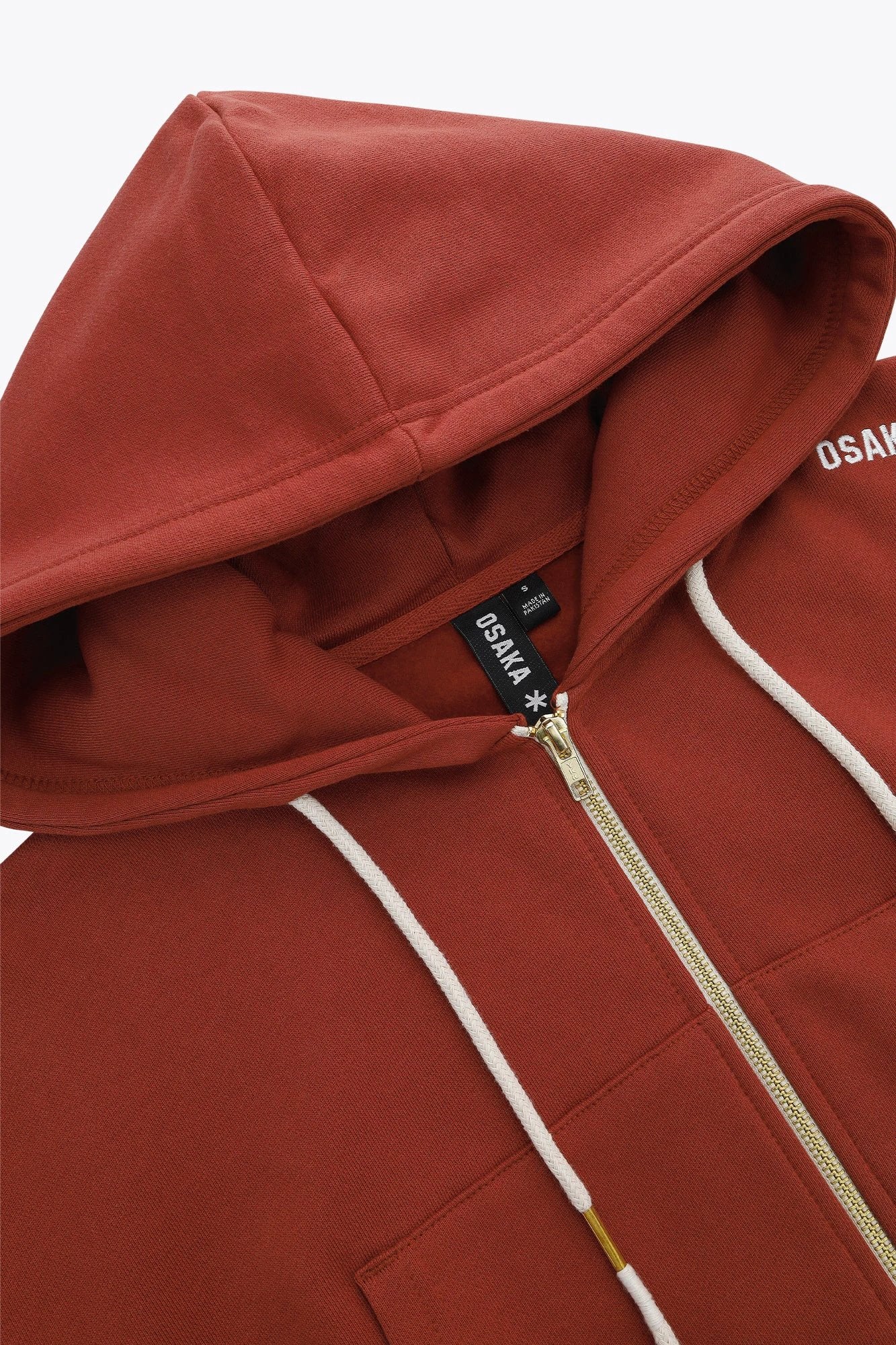 Osaka Women Cropped Full Zip Hoodie | Brunette - Image 3
