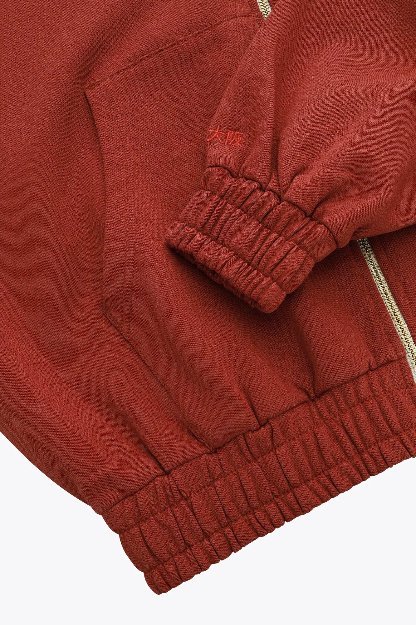Osaka Women Cropped Full Zip Hoodie | Brunette - Image 6