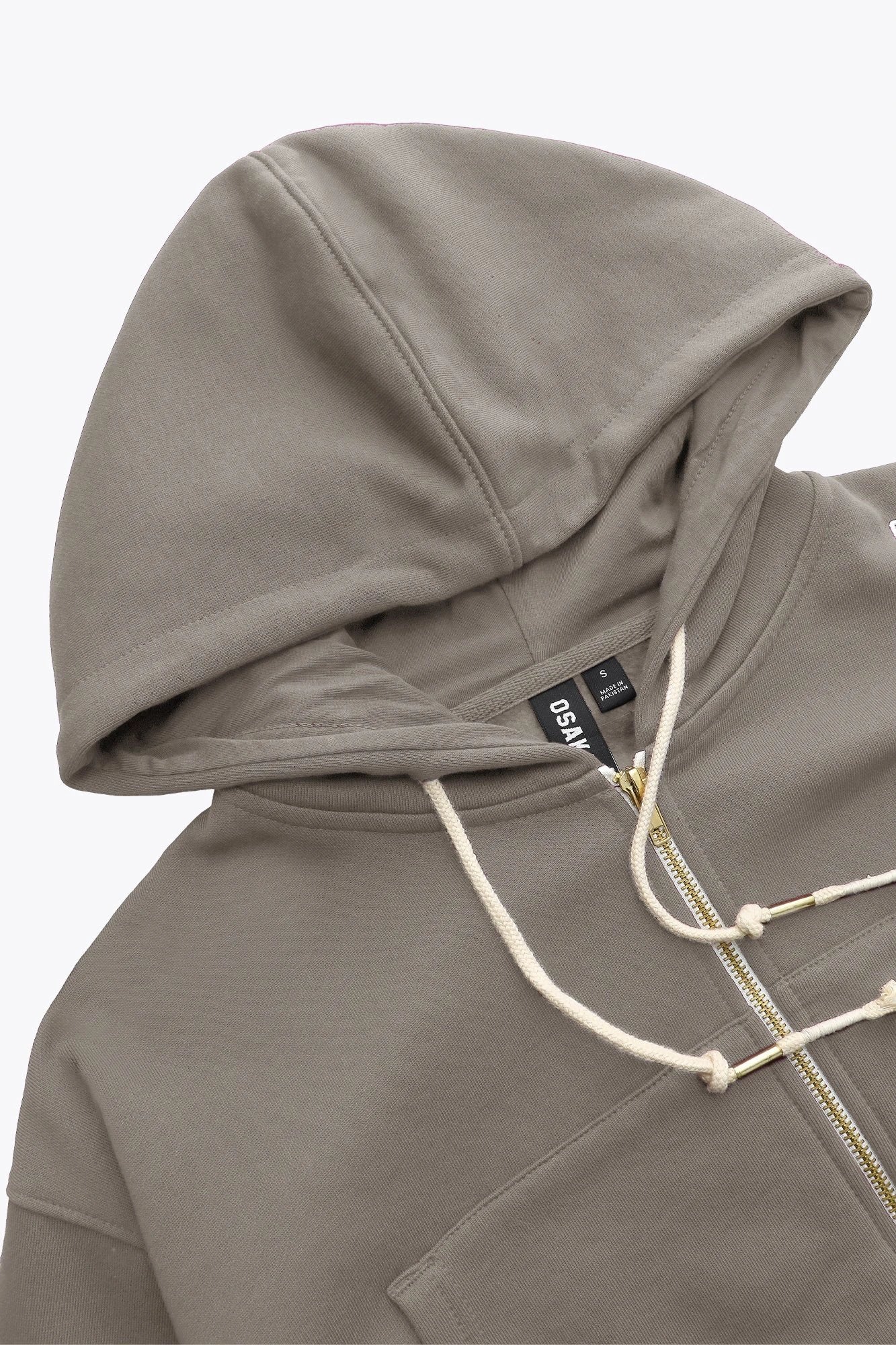 Osaka Women Cropped Full Zip Hoodie | Cloudburst - Image 5