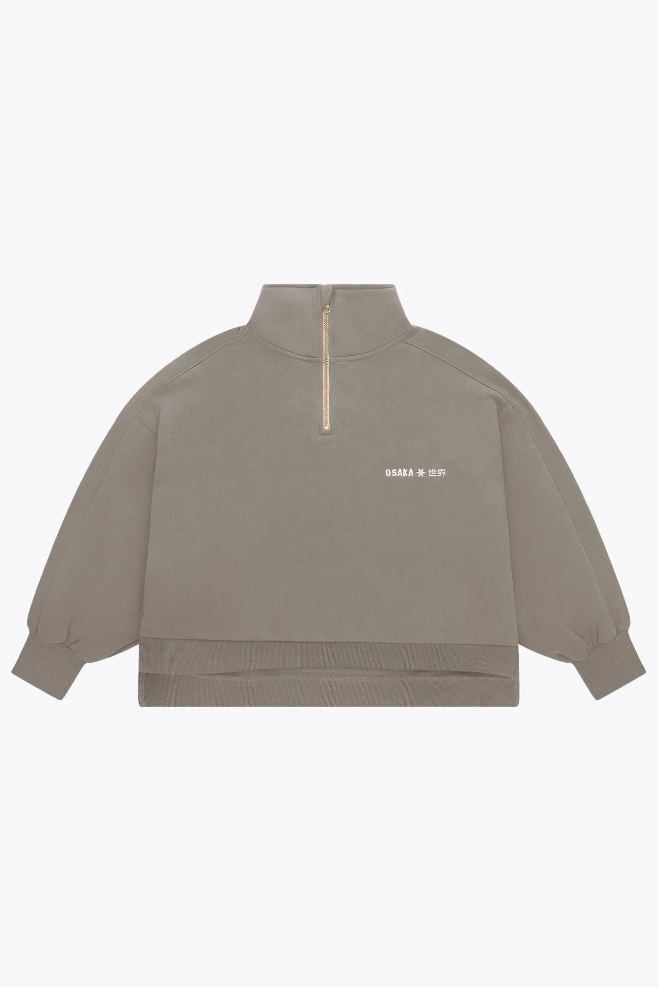 Osaka Women Cropped Half Zip Sweater | Cloudburst
