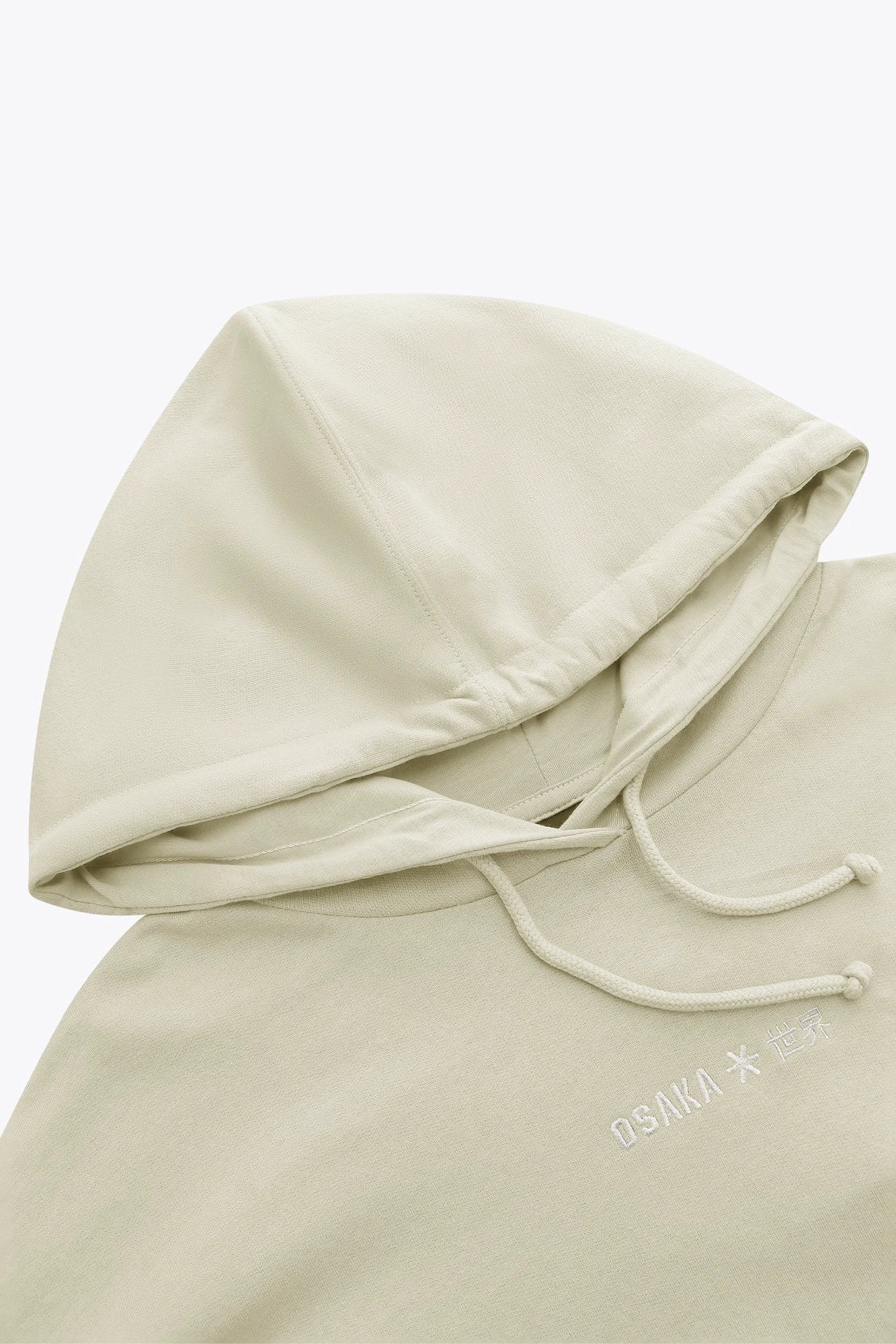 Osaka Women Cropped Hoodie | Warm Grey - Image 3