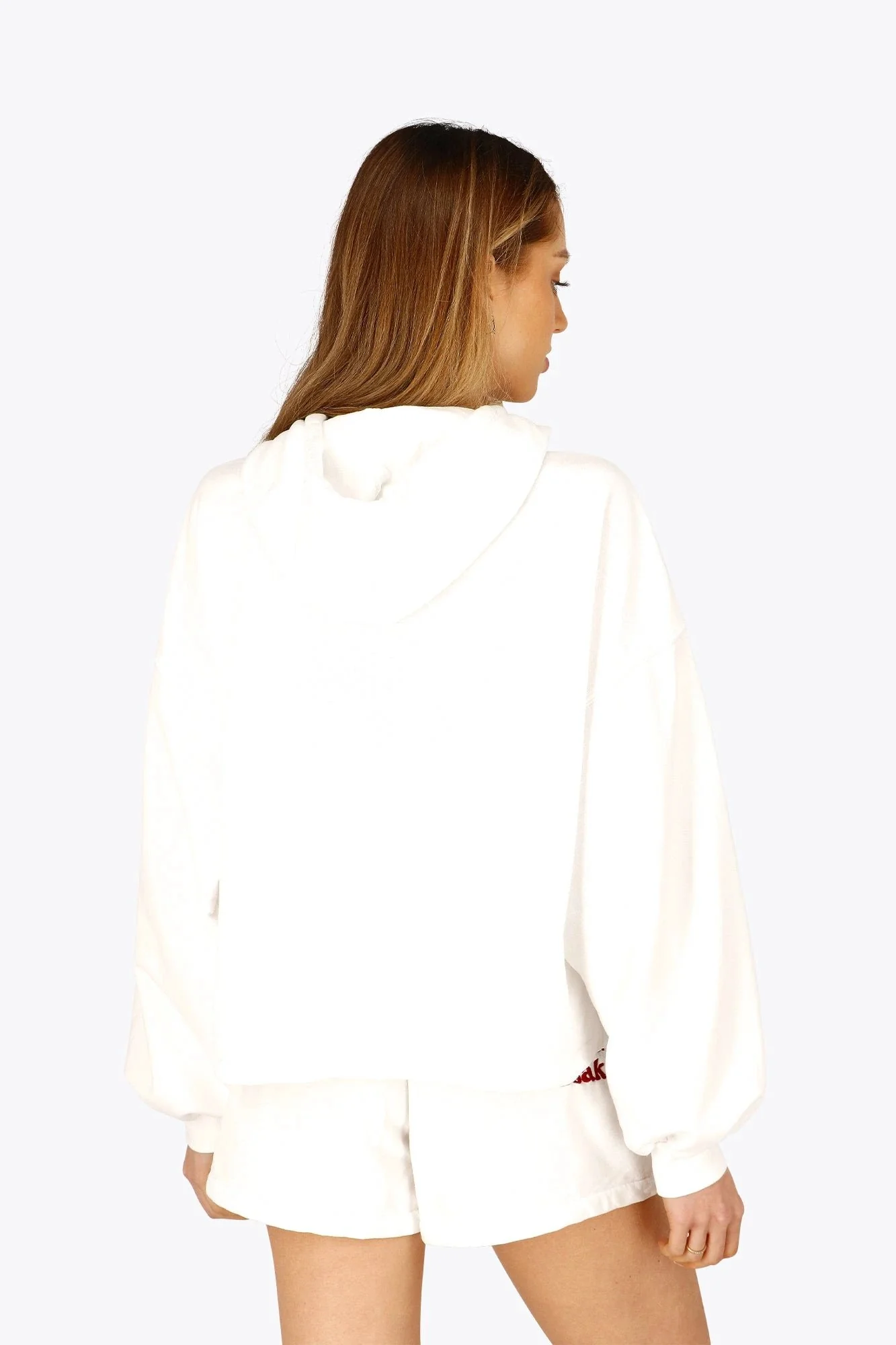 Osaka Women Cropped Hoodie | White - Image 4