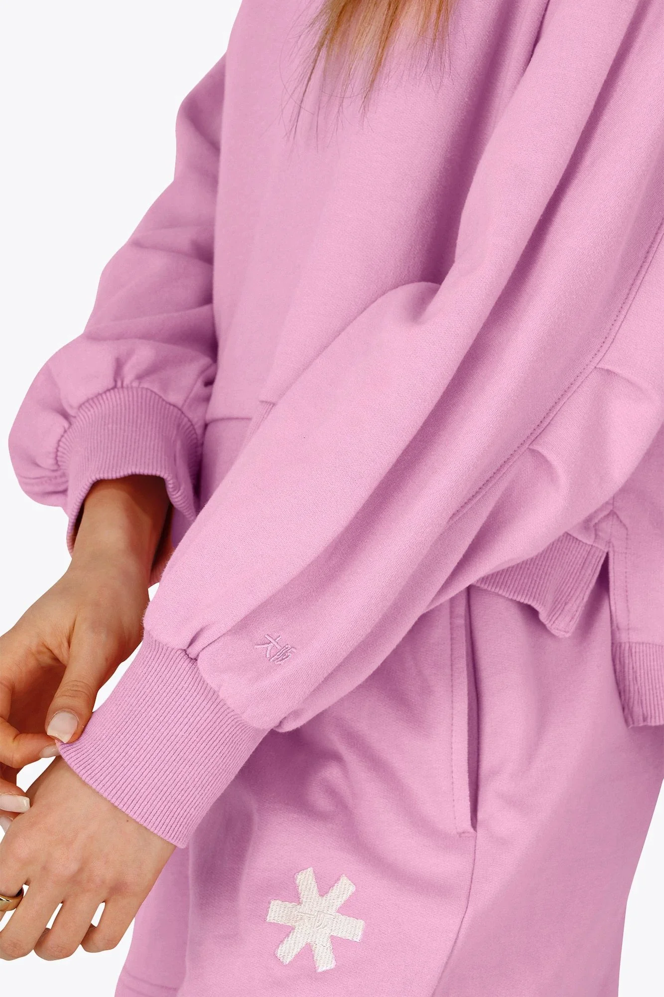 Osaka Women Cropped Sweater | Begonia Pink - Image 11