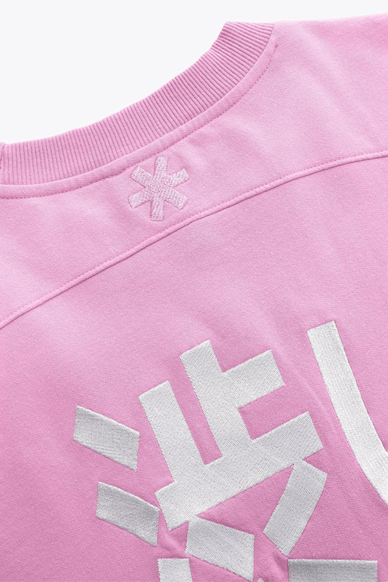 Osaka Women Cropped Sweater | Begonia Pink - Image 9