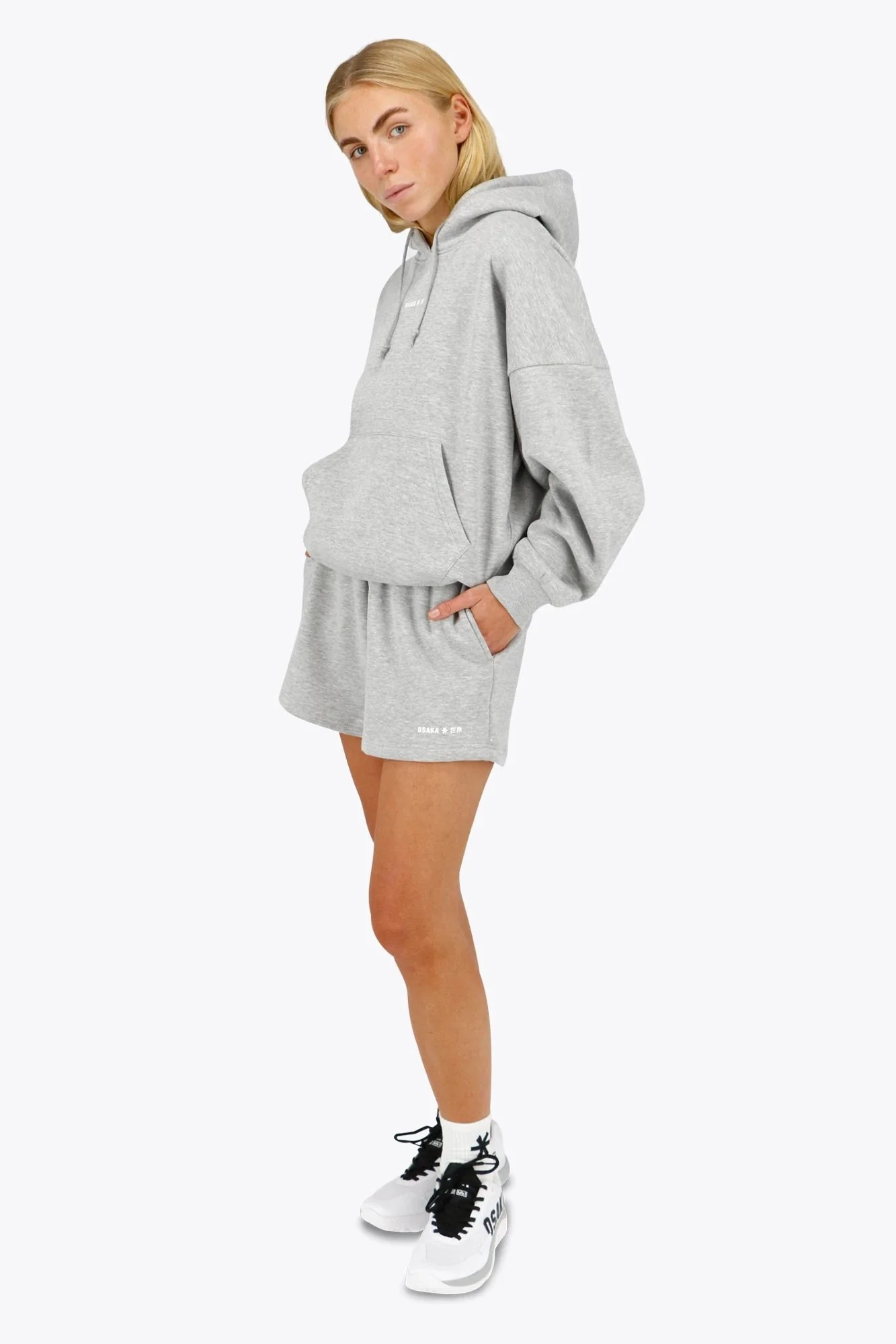 Osaka Women Hoodie | Heather Grey - Image 4