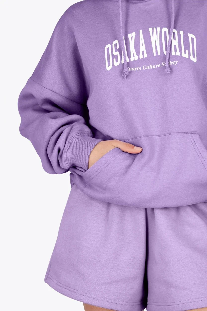 Osaka Women Hoodie | Light Purple - Image 7
