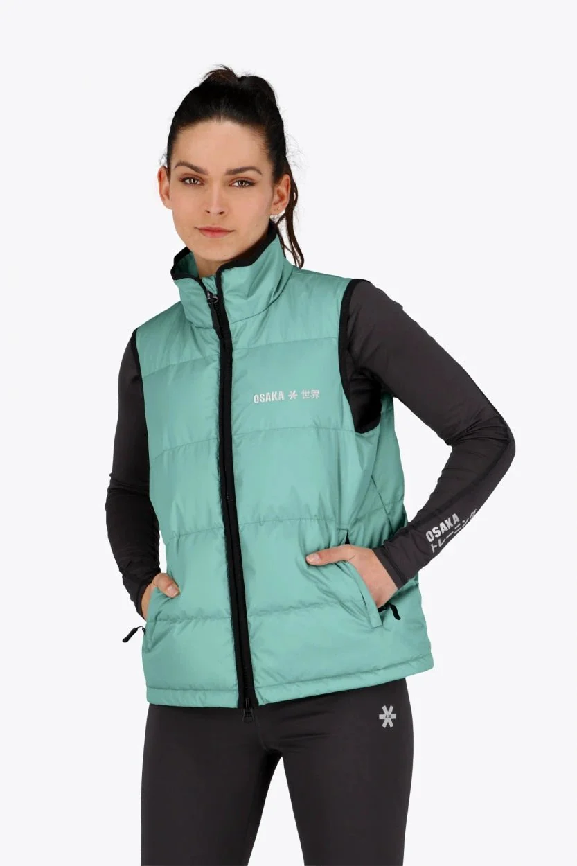 Osaka Women Padded Gilet | Green - Image 2