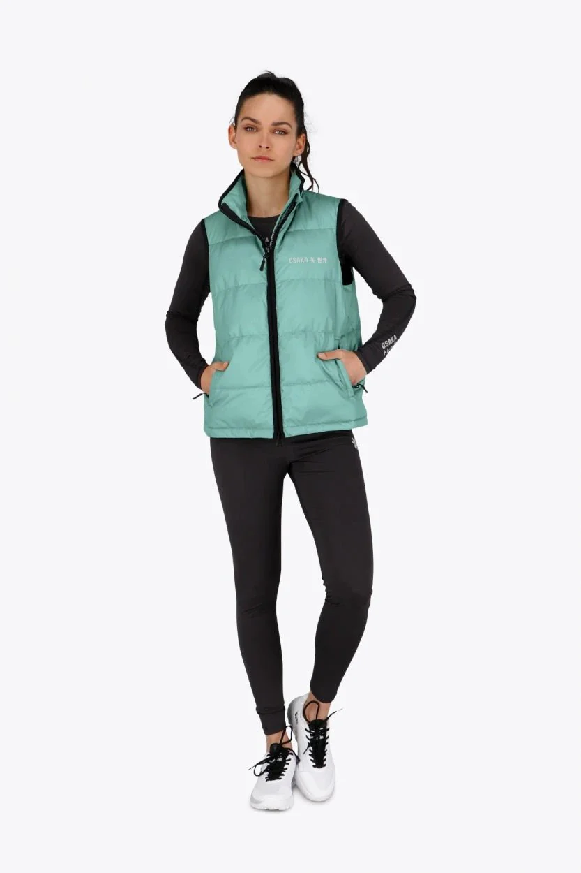 Osaka Women Padded Gilet | Green - Image 4