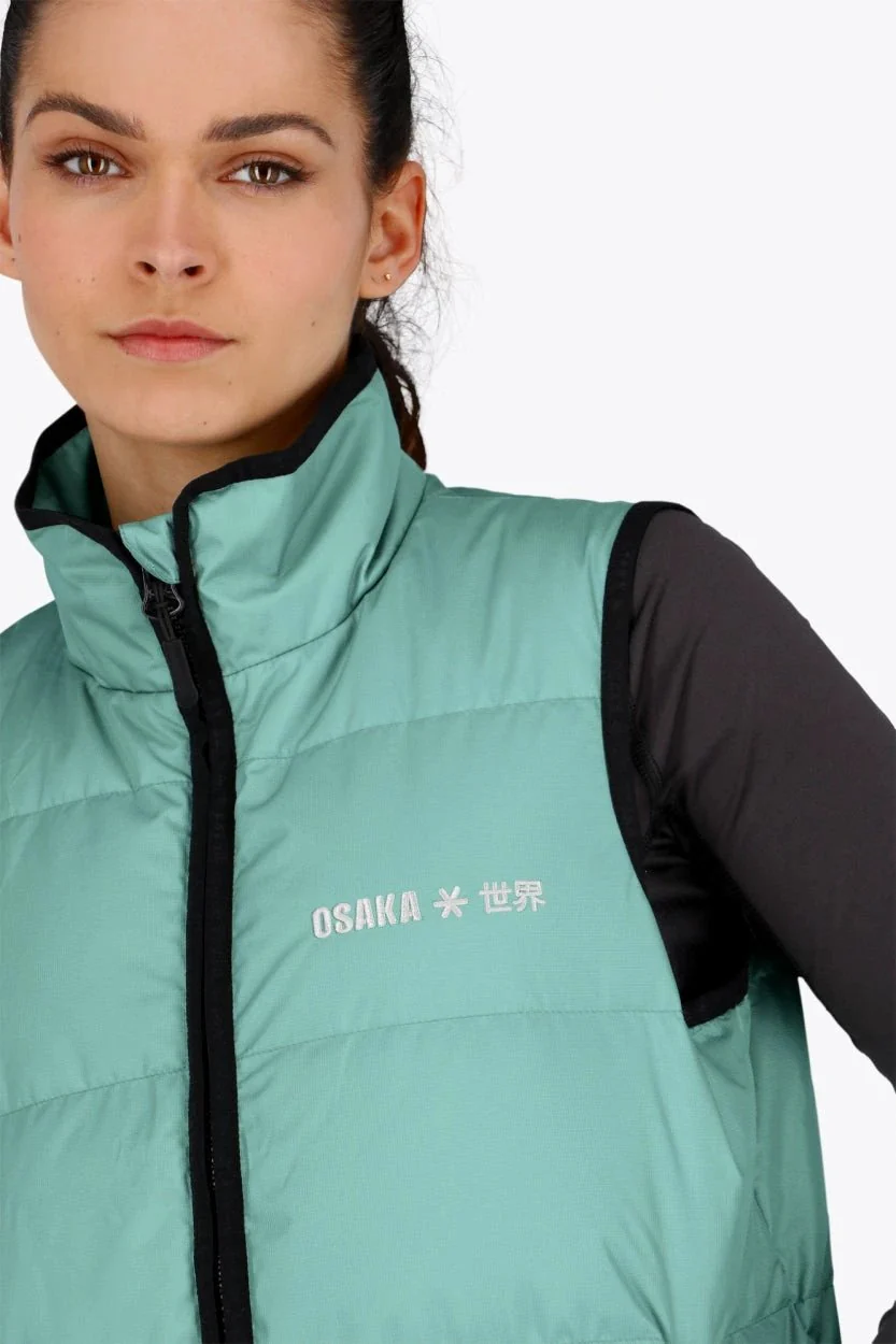 Osaka Women Padded Gilet | Green - Image 7