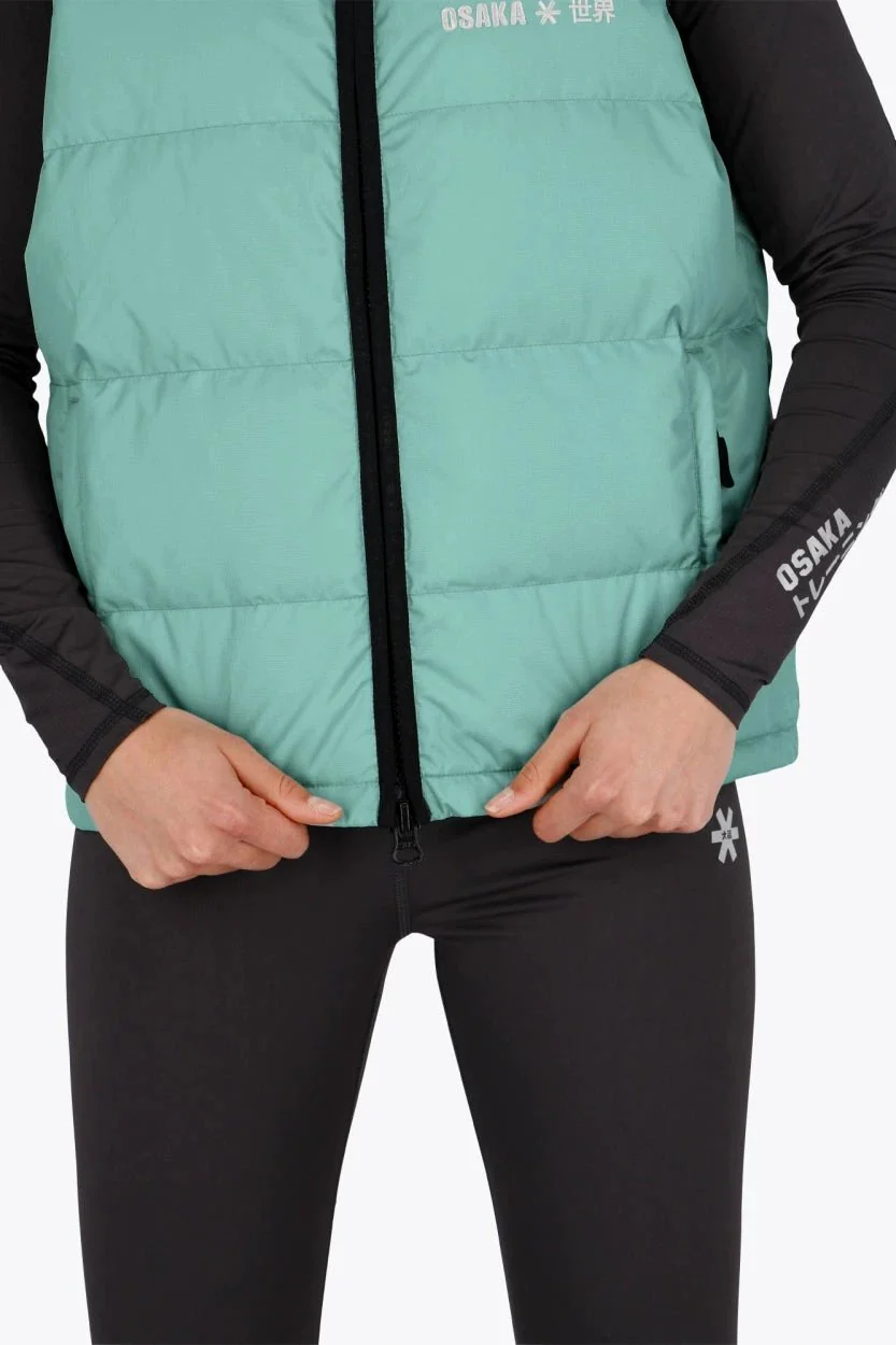 Osaka Women Padded Gilet | Green - Image 8