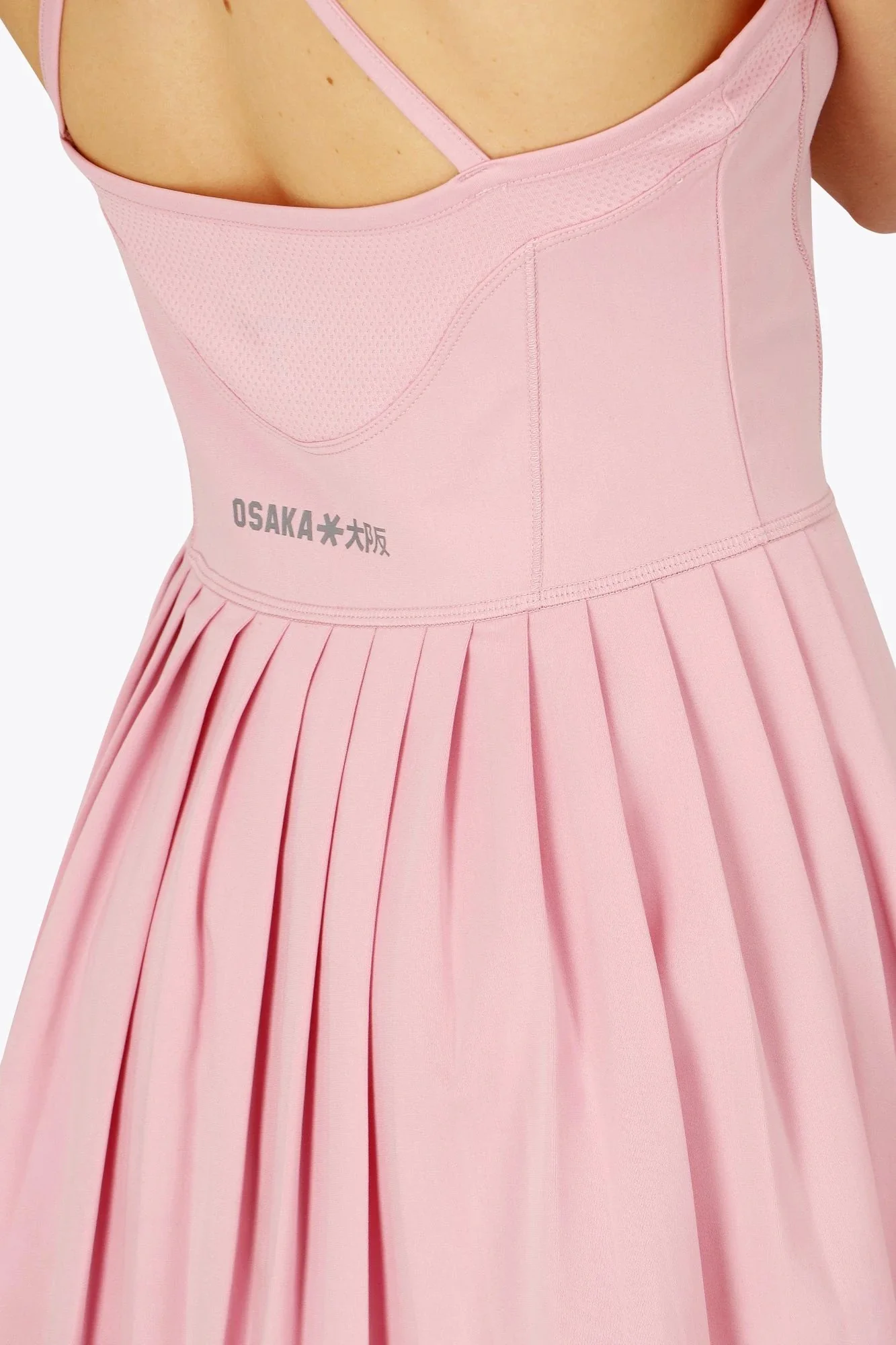 Osaka Women Pleated Tech Dress | Fondant Pink - Image 7
