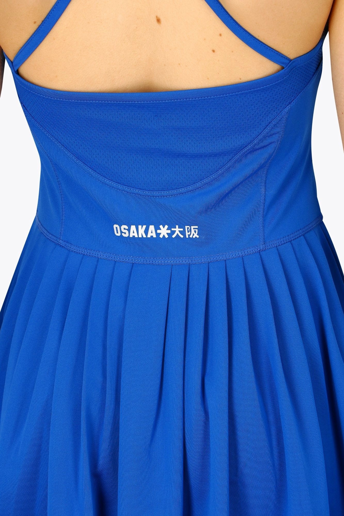 Osaka Women Pleated Tech Dress | Princess Blue - Image 7